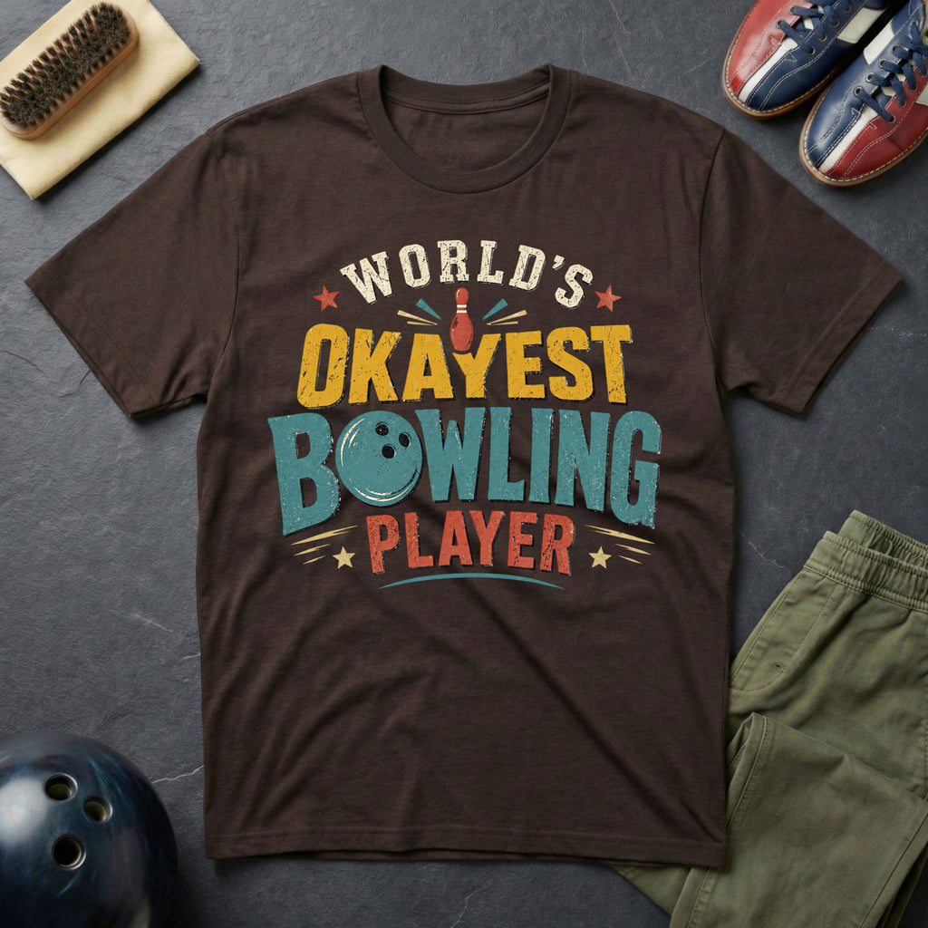 World's Okayest Bowling Player T-Shirt