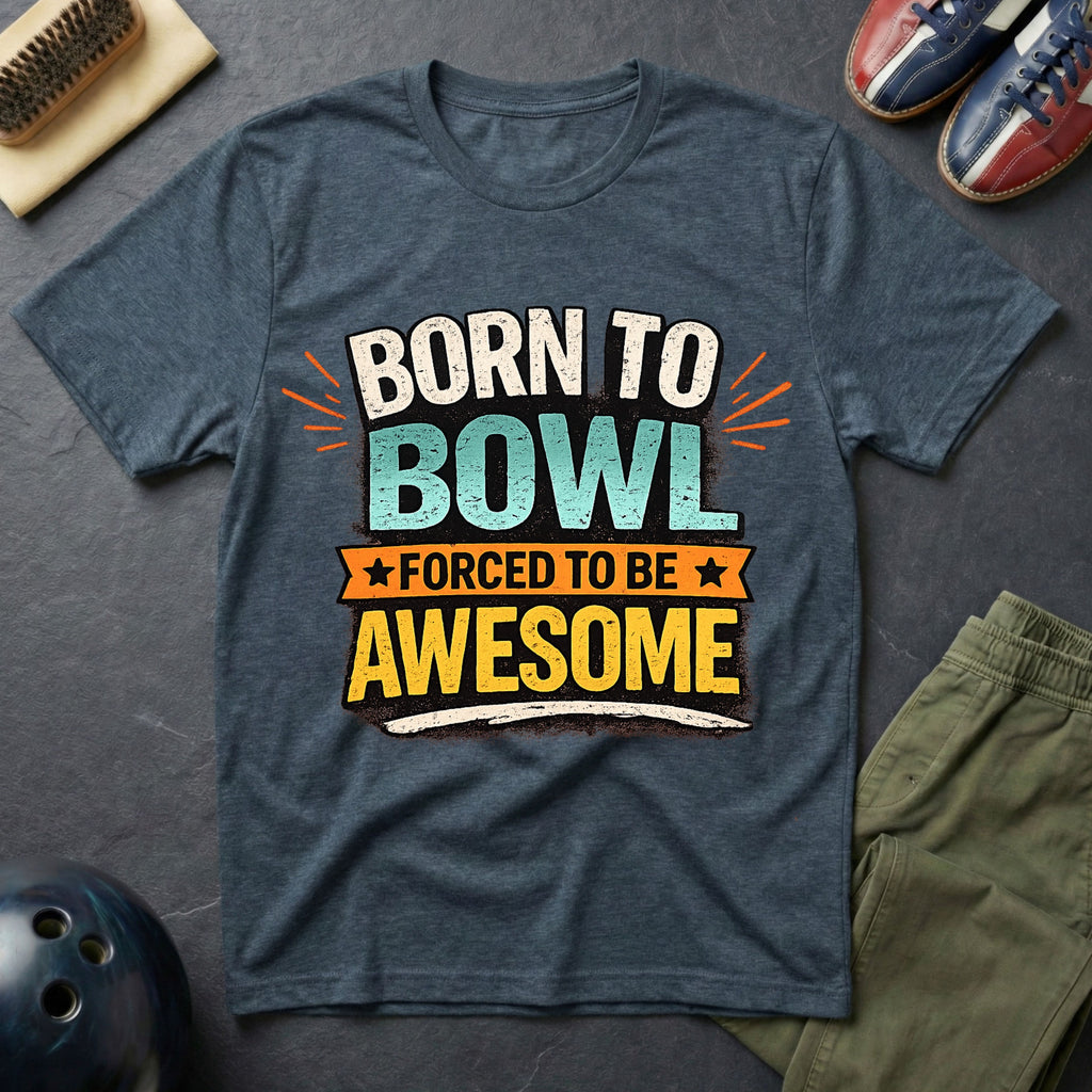 Born To Bowl Forced To Be Awesome T-Shirt