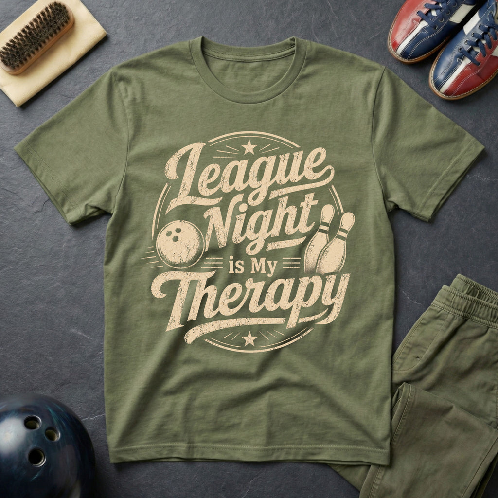 League Night Is My Therapy T-Shirt