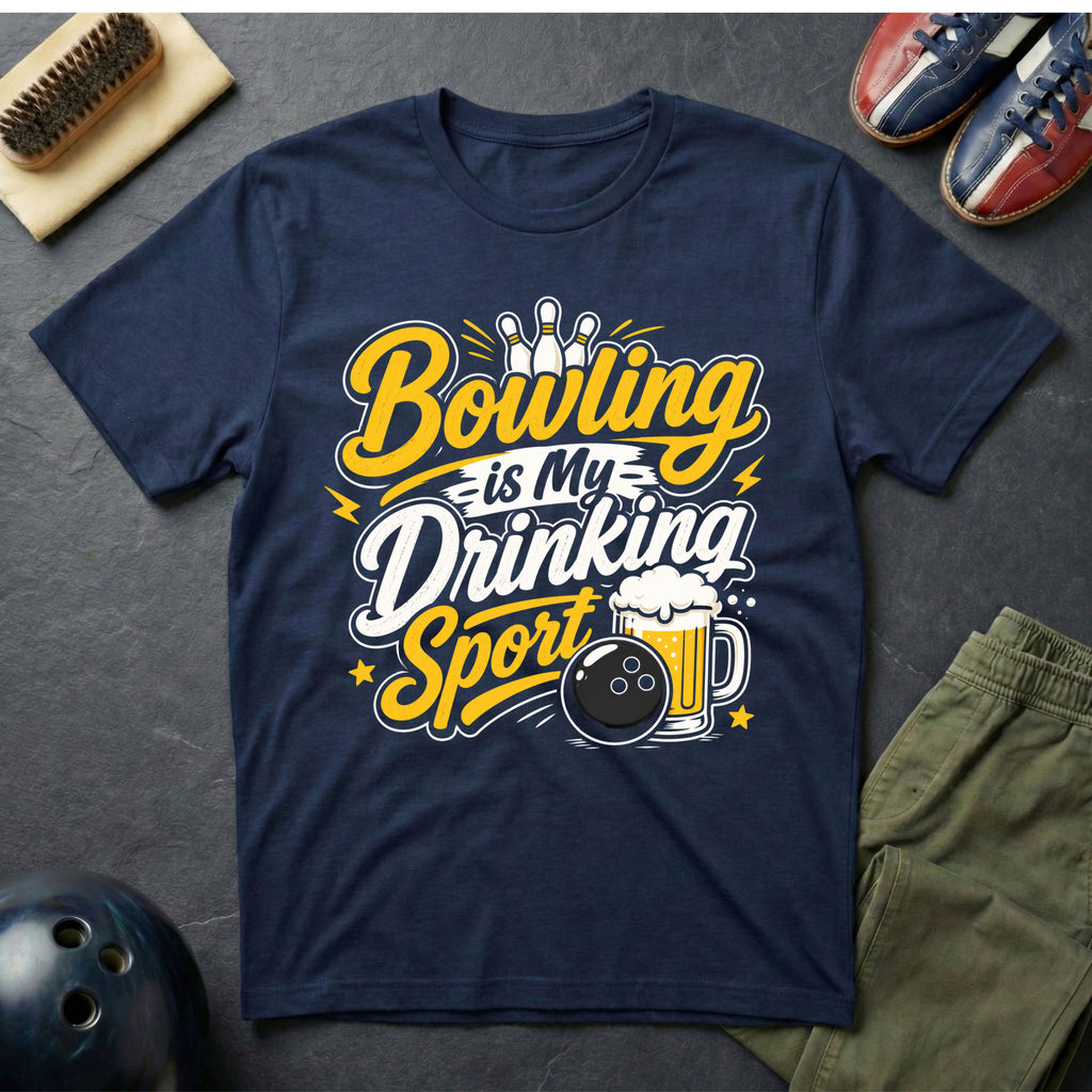 Bowling Is My Drinking Sports T-Shirt