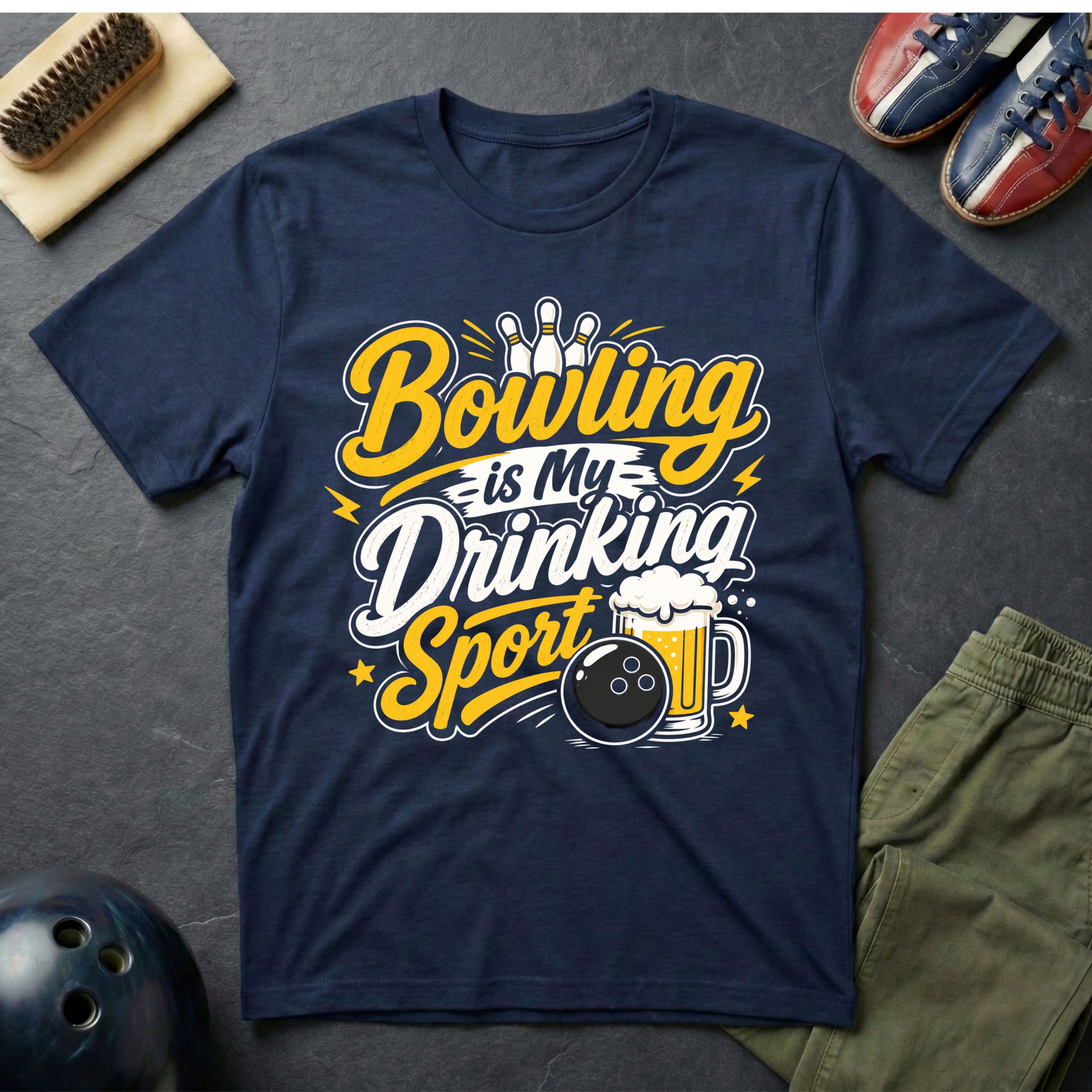 Bowling Is My Drinking Sports T-Shirt
