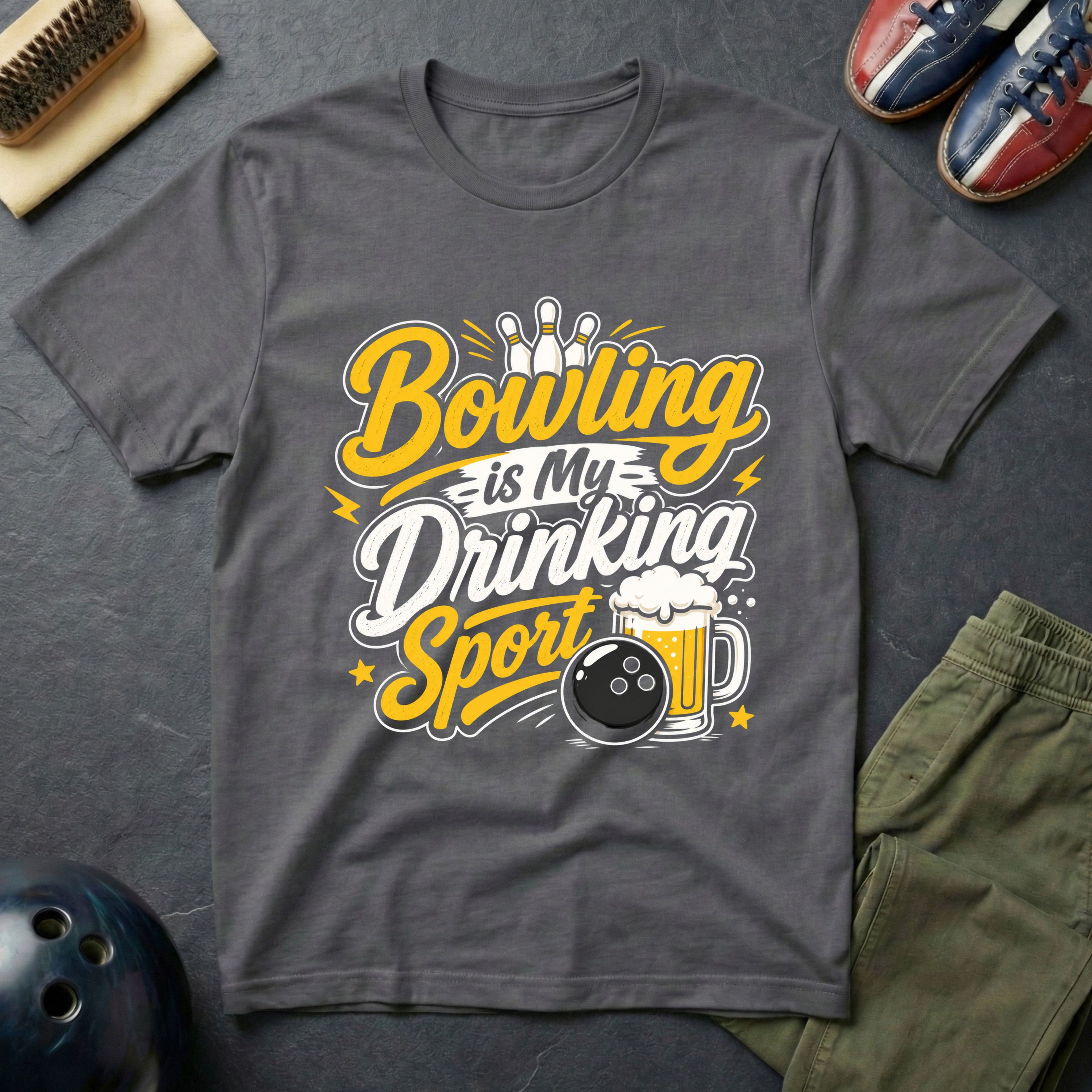 Bowling Is My Drinking Sports T-Shirt