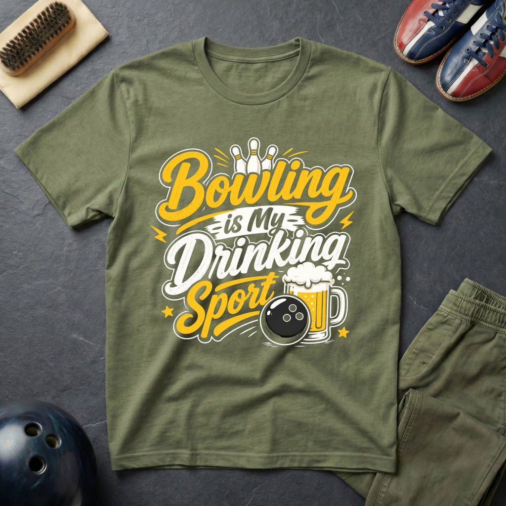 Bowling Is My Drinking Sports T-Shirt