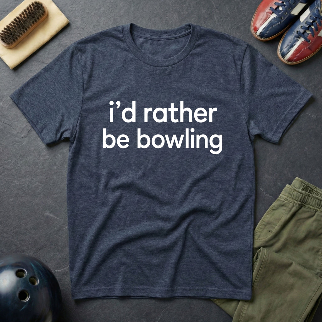 I'd Rather Be Bowling T-Shirt