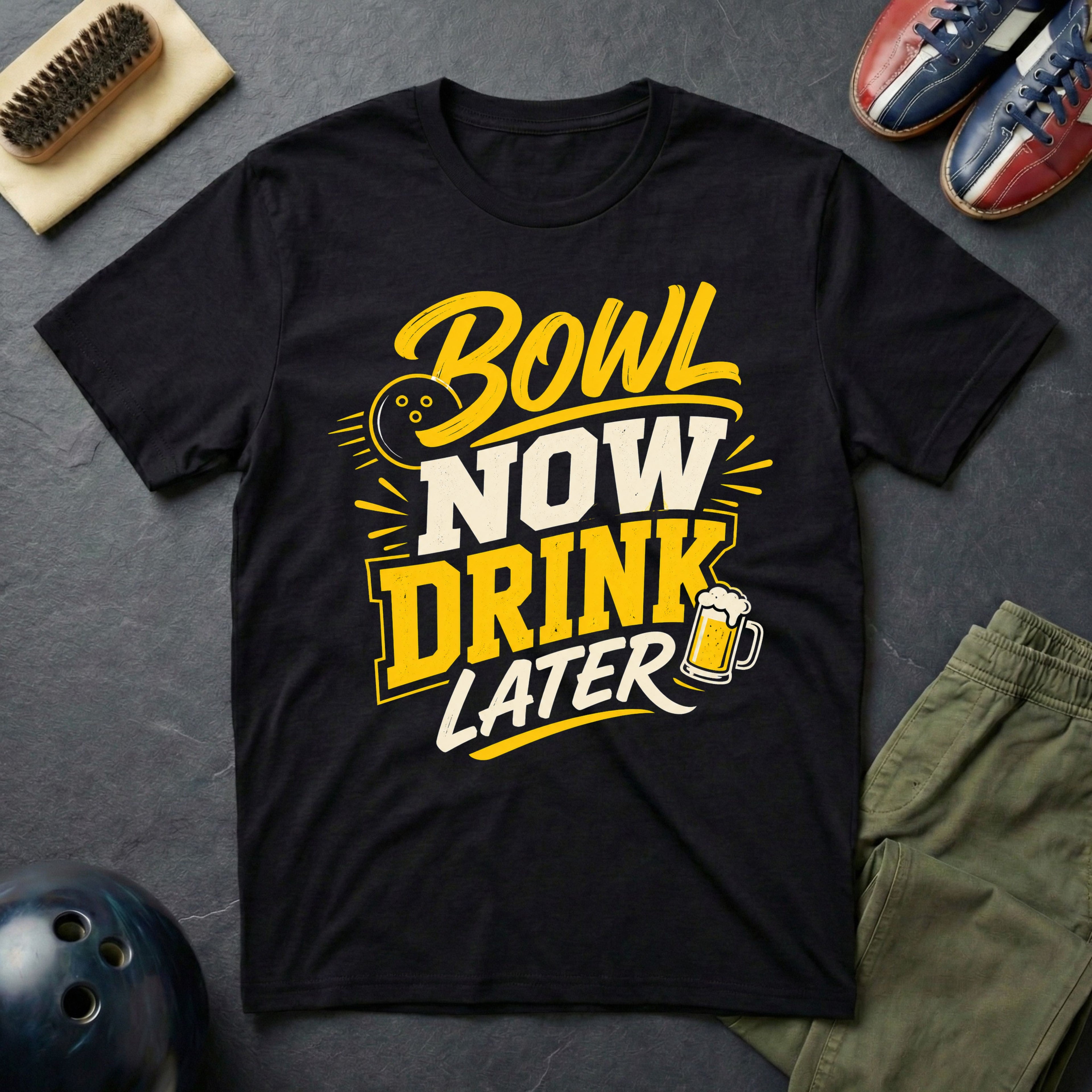 Bowl Now Drink Later T-Shirt