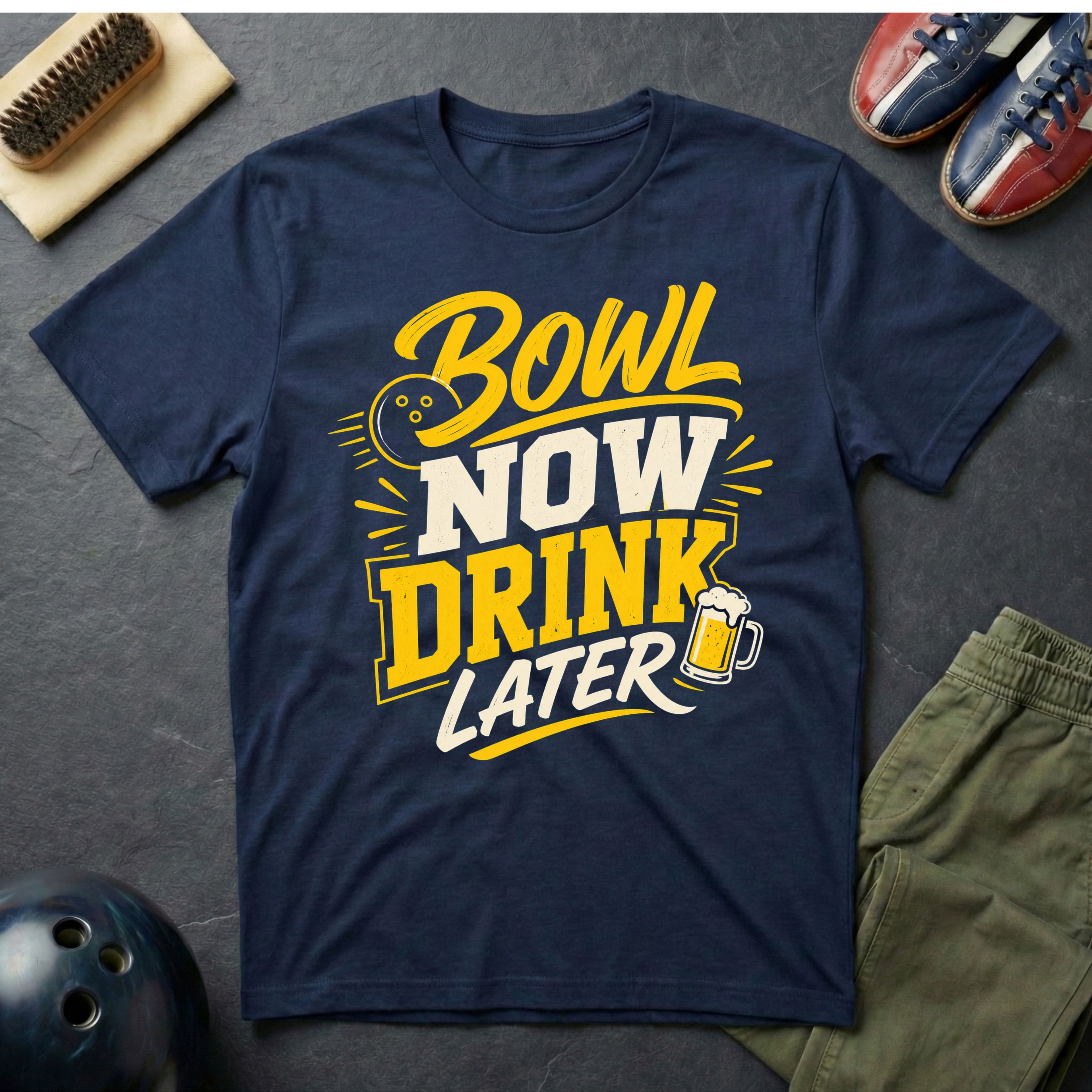 Bowl Now Drink Later T-Shirt