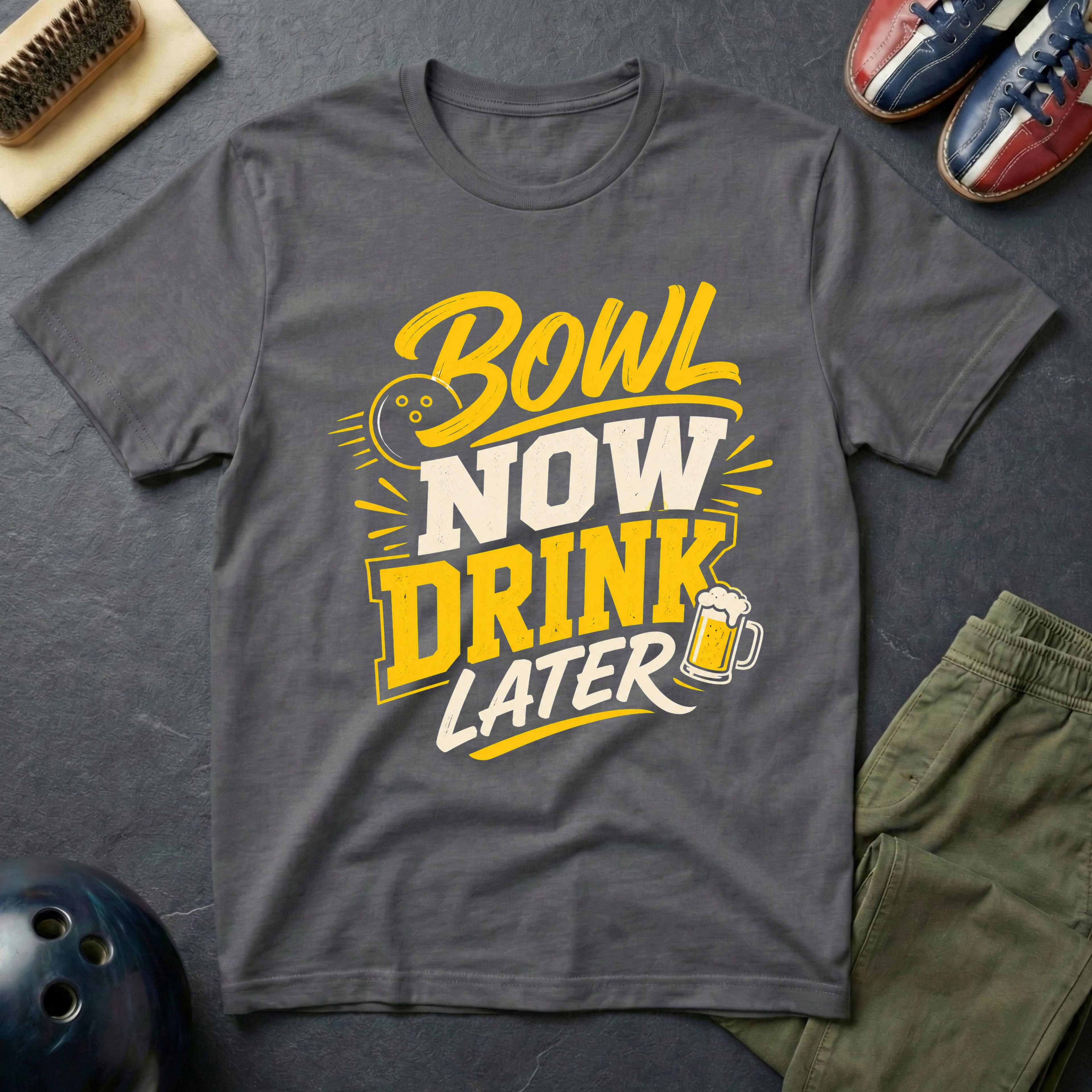 Bowl Now Drink Later T-Shirt