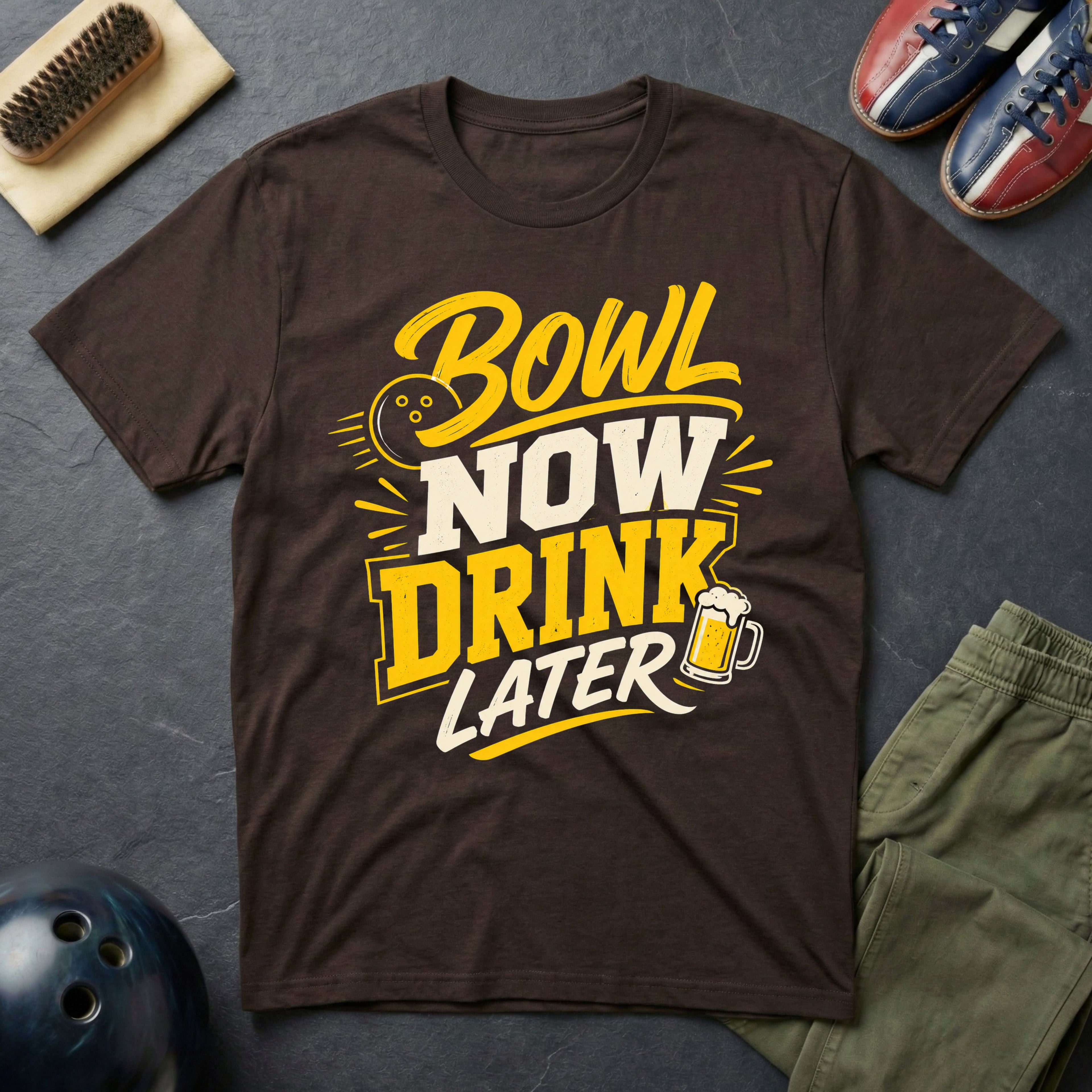 Bowl Now Drink Later T-Shirt