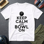 Keep Calm And Bowl On T-Shirt