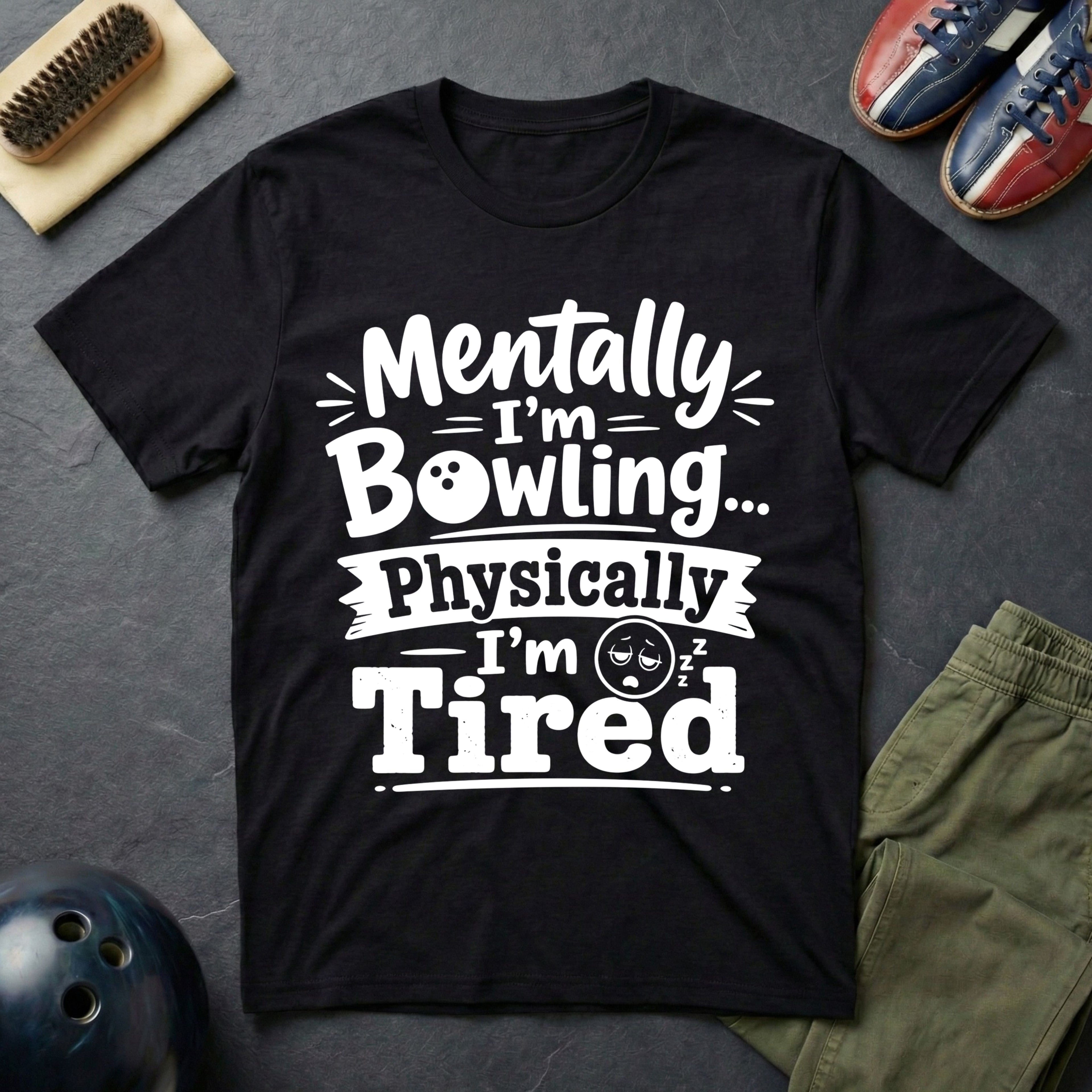 Mentally I'm Bowling T-Shirt