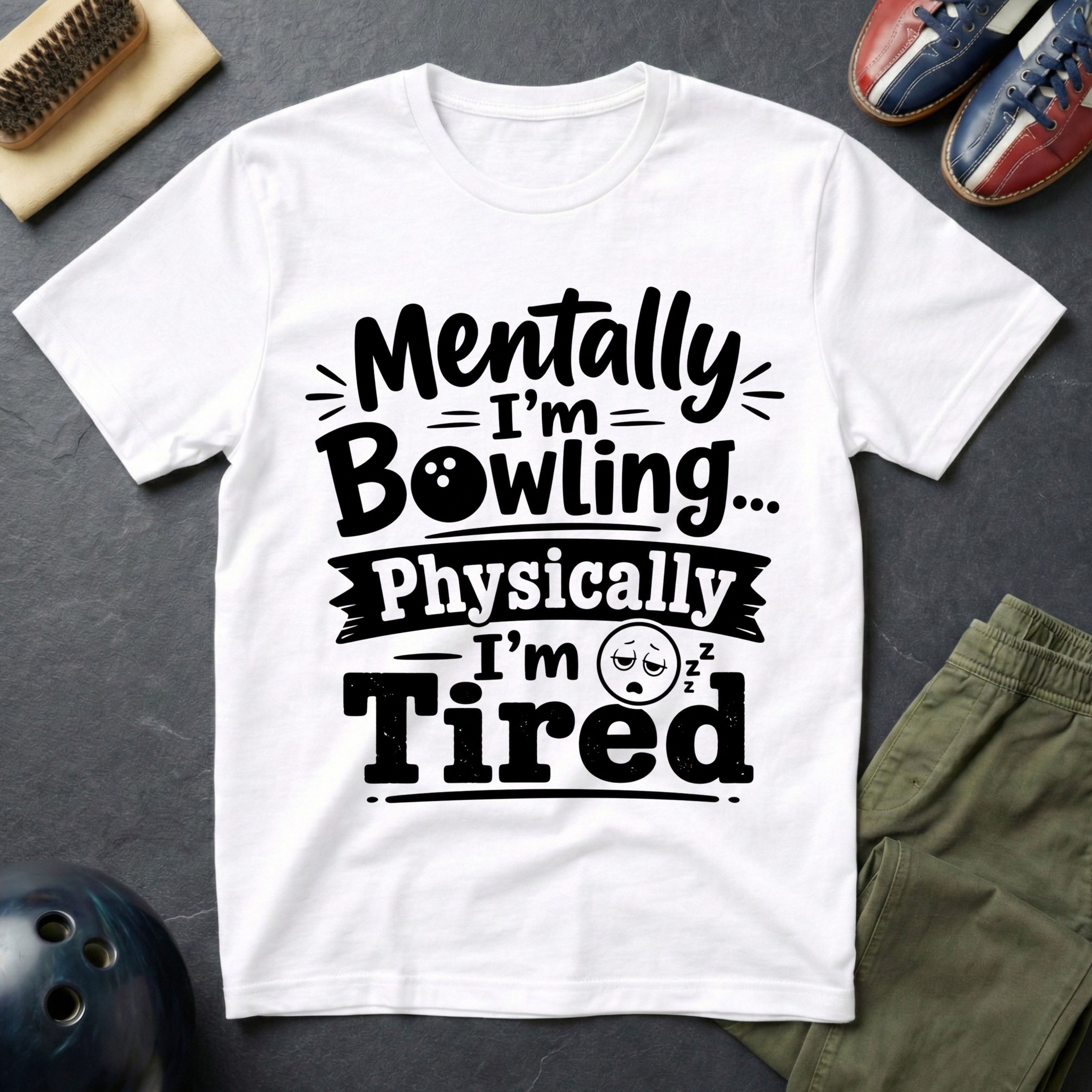 Mentally I'm Bowling T-Shirt