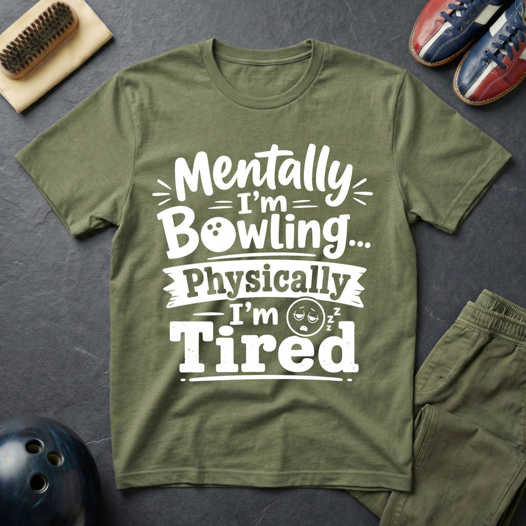 Mentally I'm Bowling T-Shirt