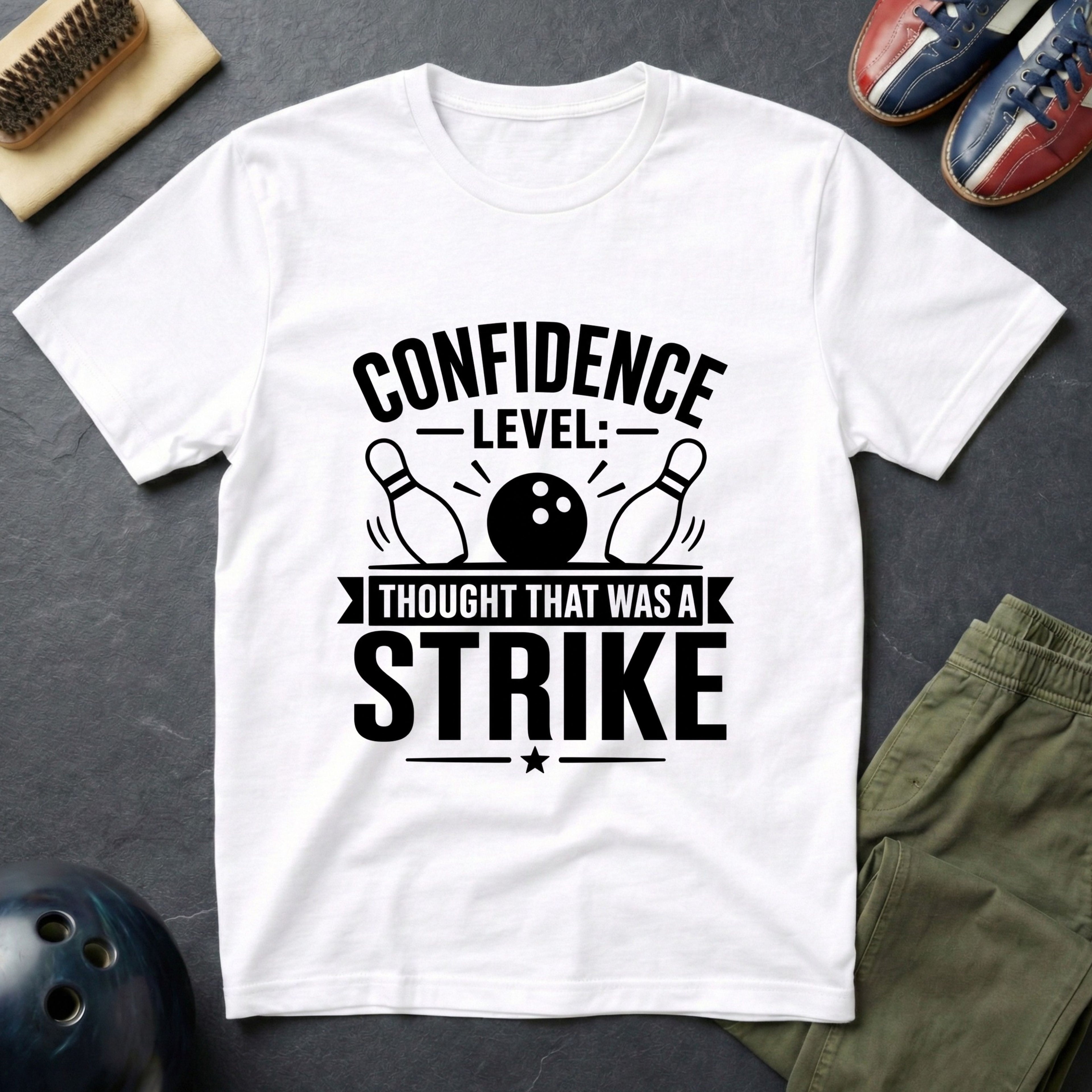Confidence Level: Thought That Was A Strike T-Shirt