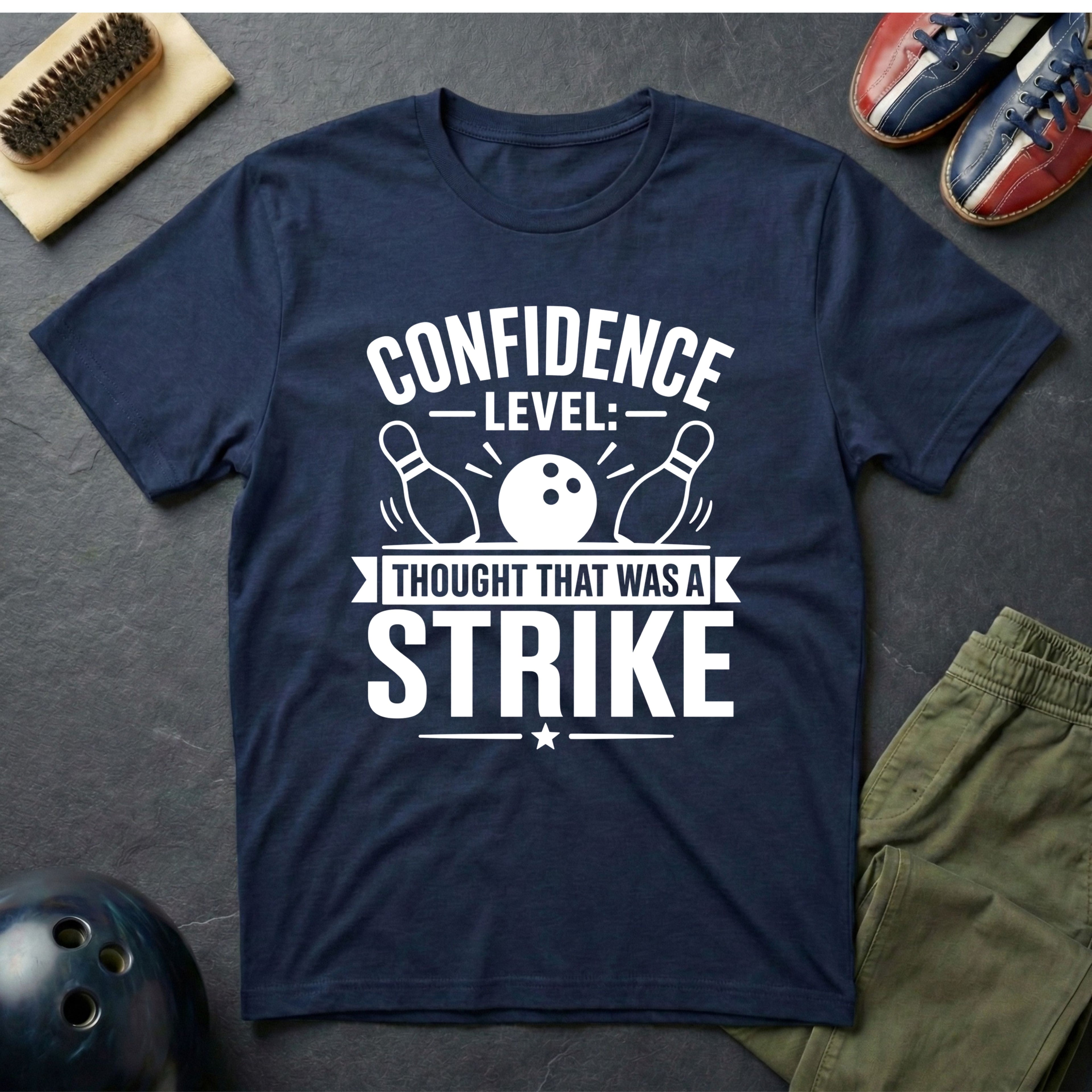 Confidence Level: Thought That Was A Strike T-Shirt