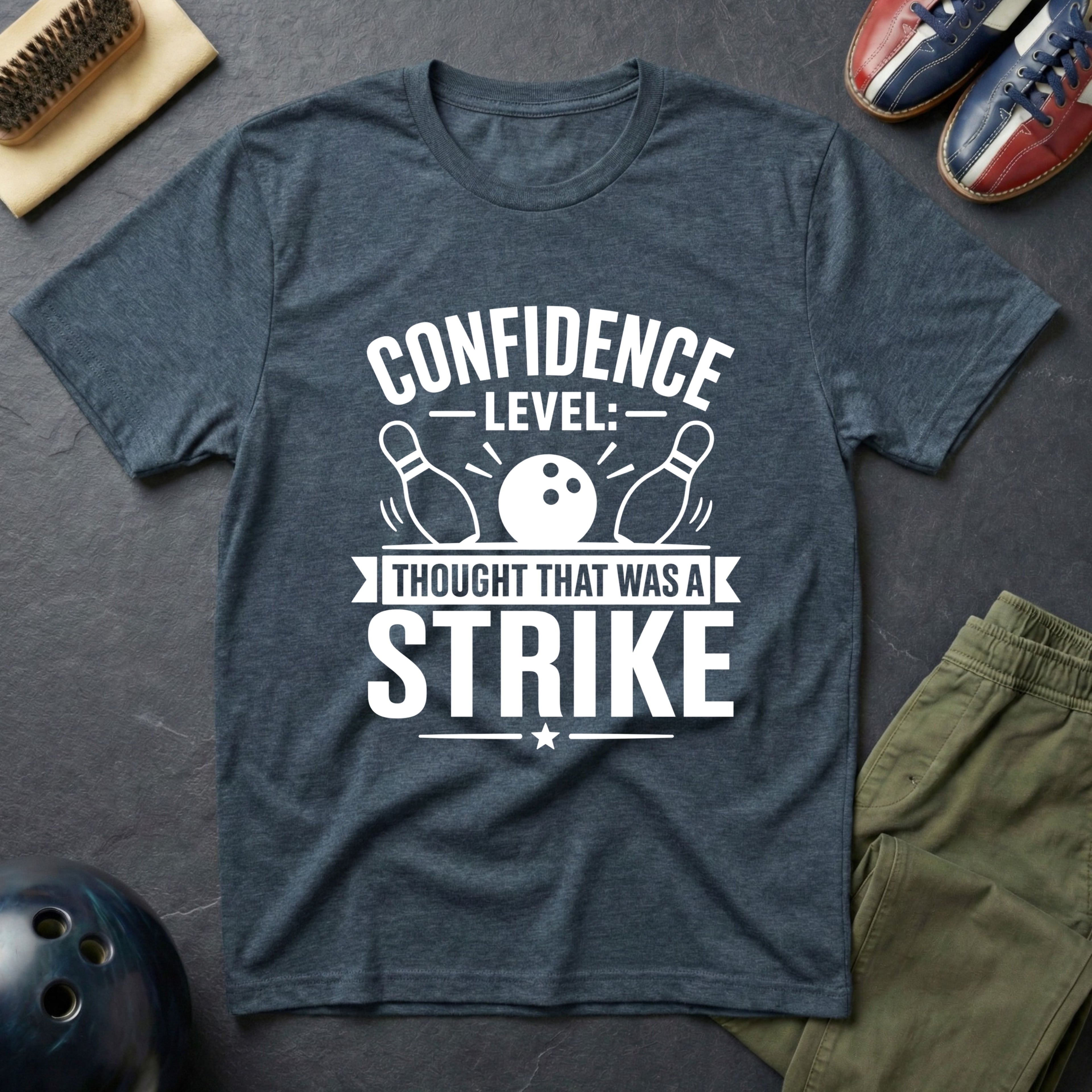 Confidence Level: Thought That Was A Strike T-Shirt