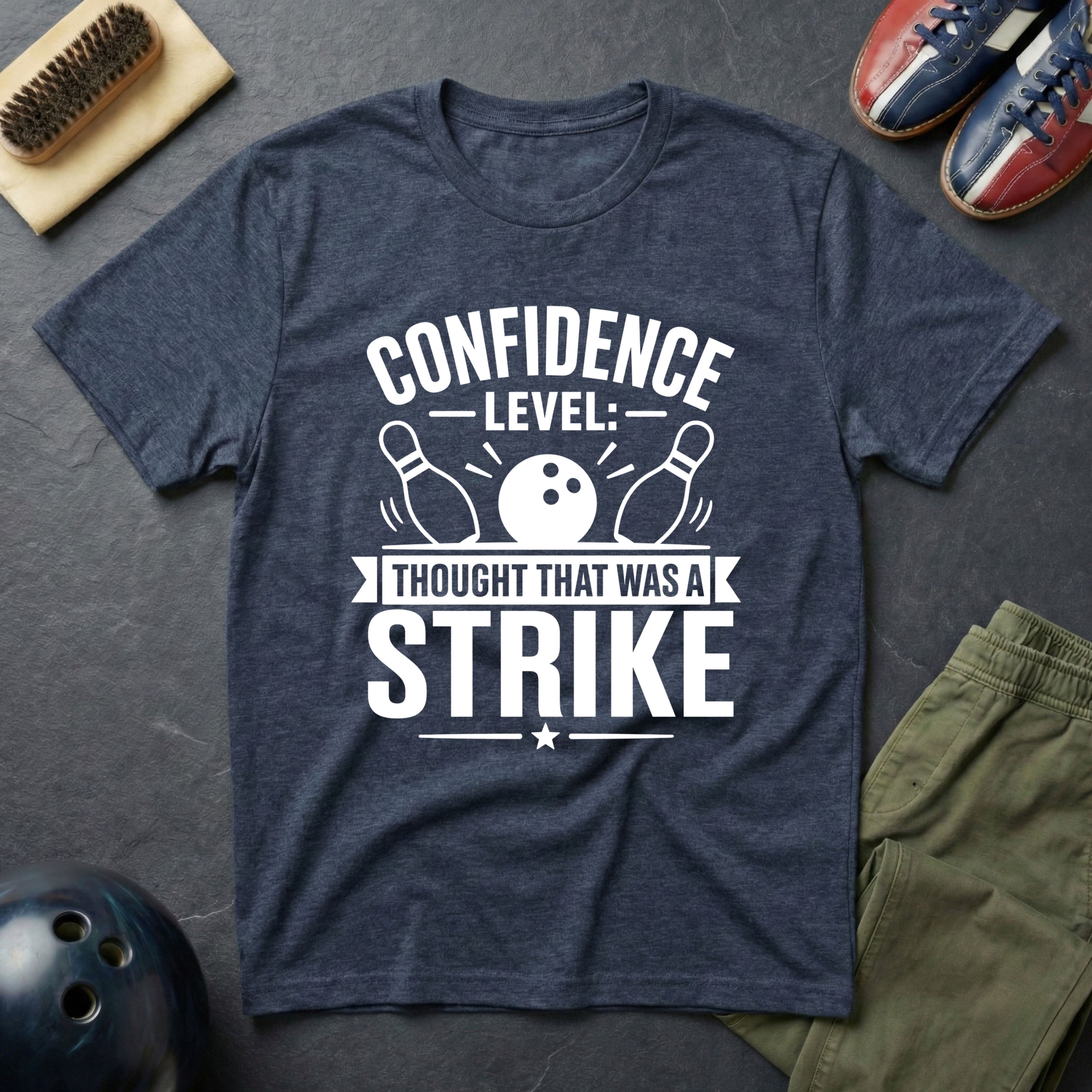 Confidence Level: Thought That Was A Strike T-Shirt