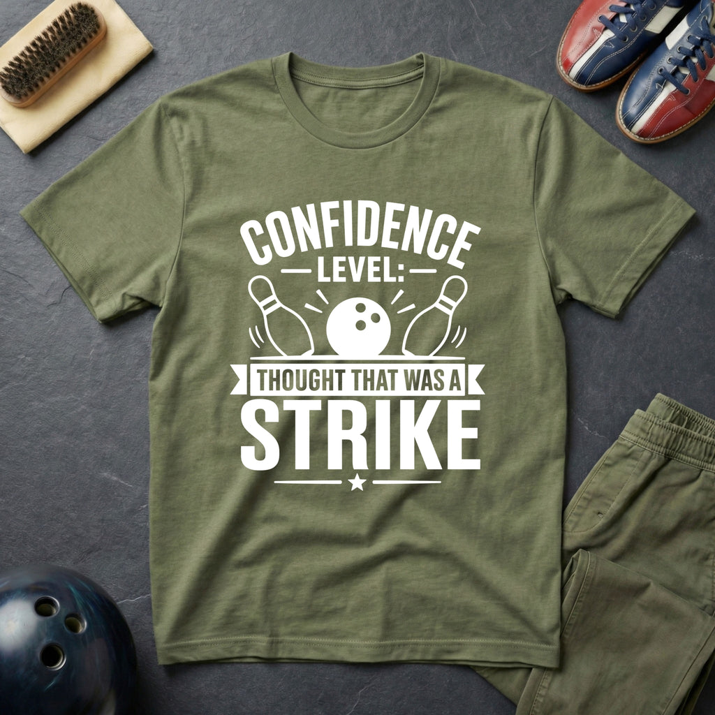 Confidence Level: Thought That Was A Strike T-Shirt