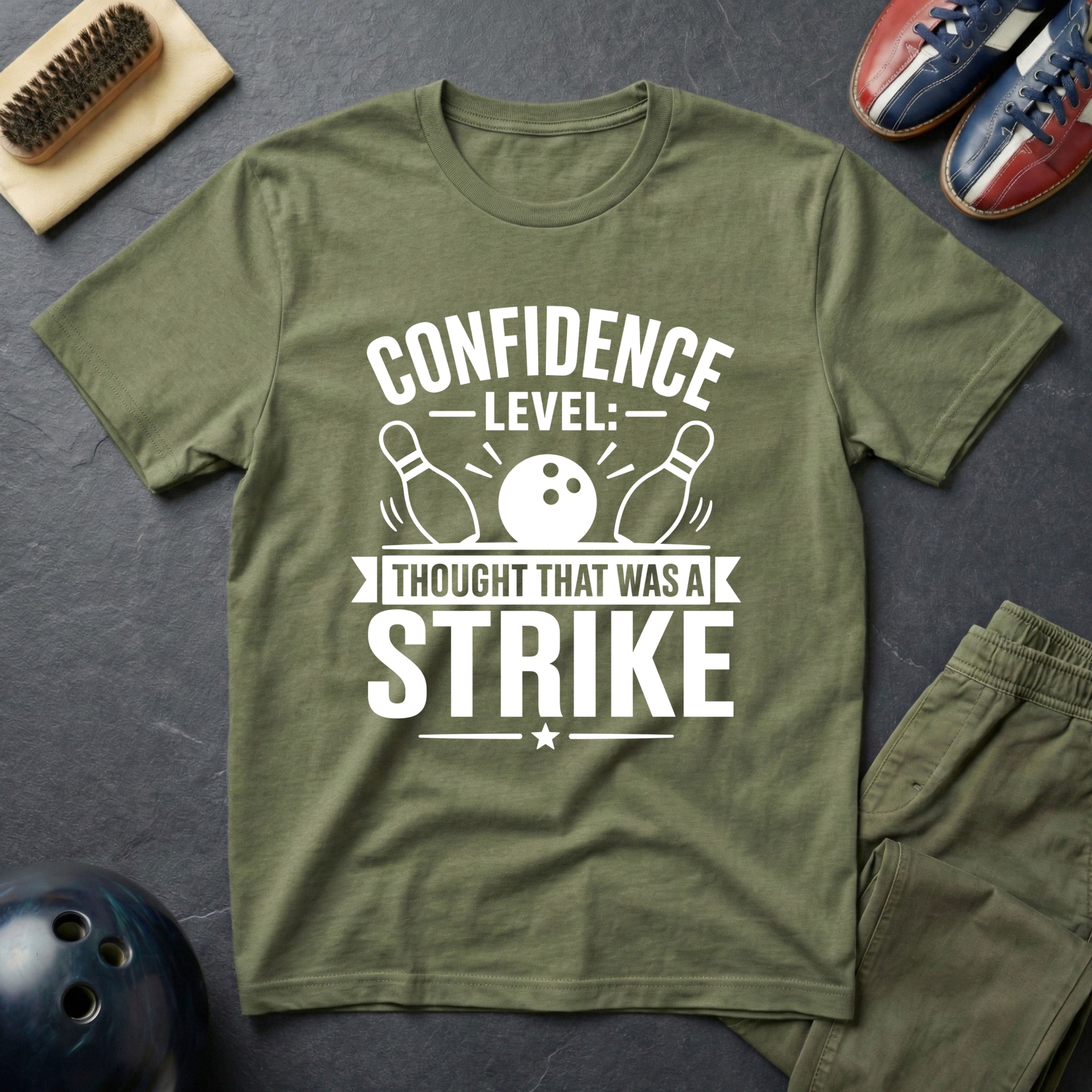 Confidence Level: Thought That Was A Strike T-Shirt