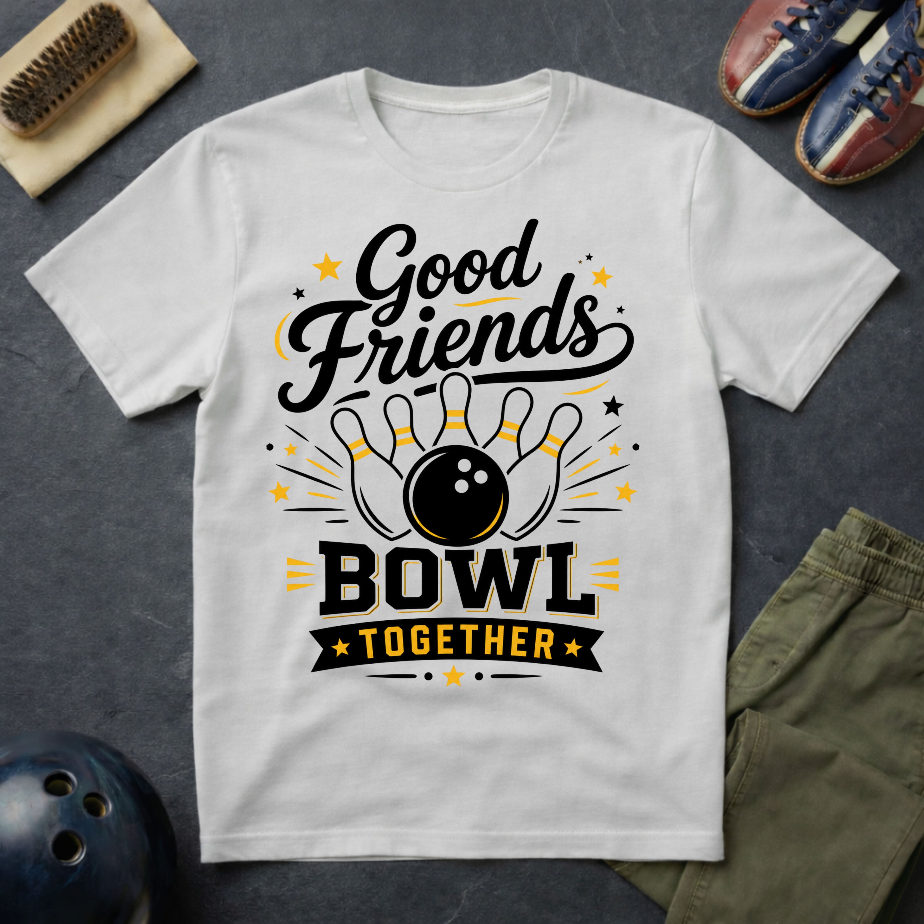 Good Friends Bowl Together T-Shirt