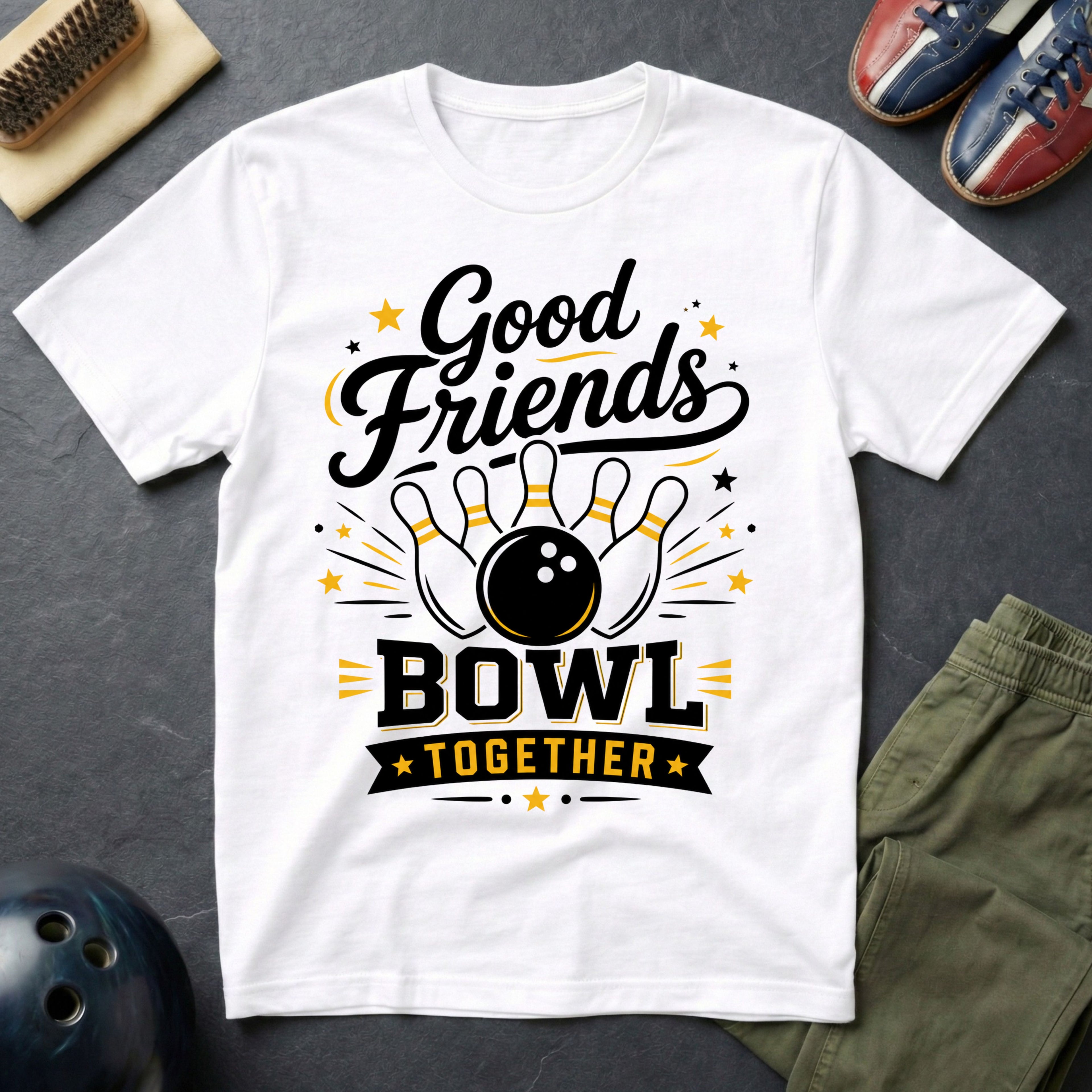 Good Friends Bowl Together T-Shirt