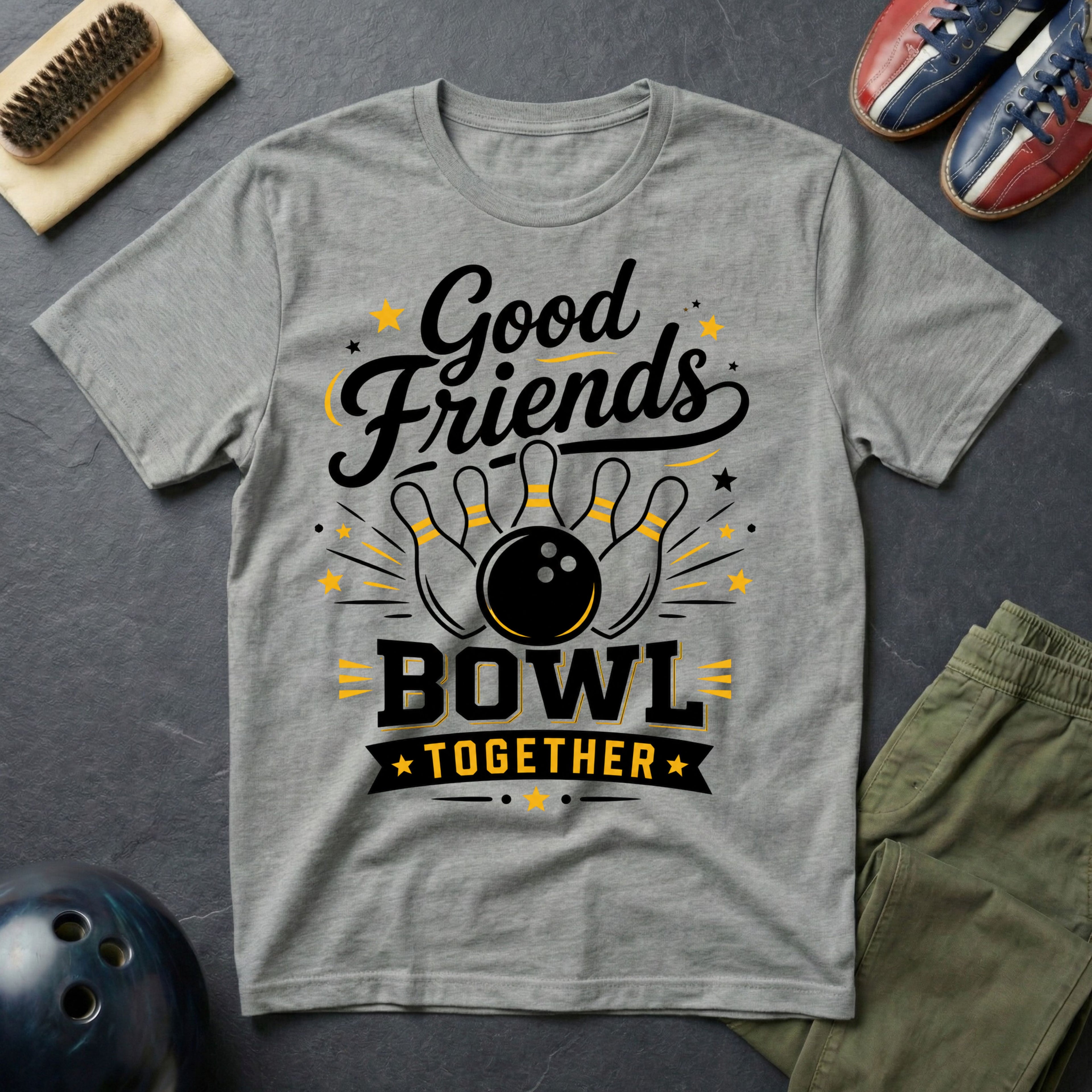 Good Friends Bowl Together T-Shirt