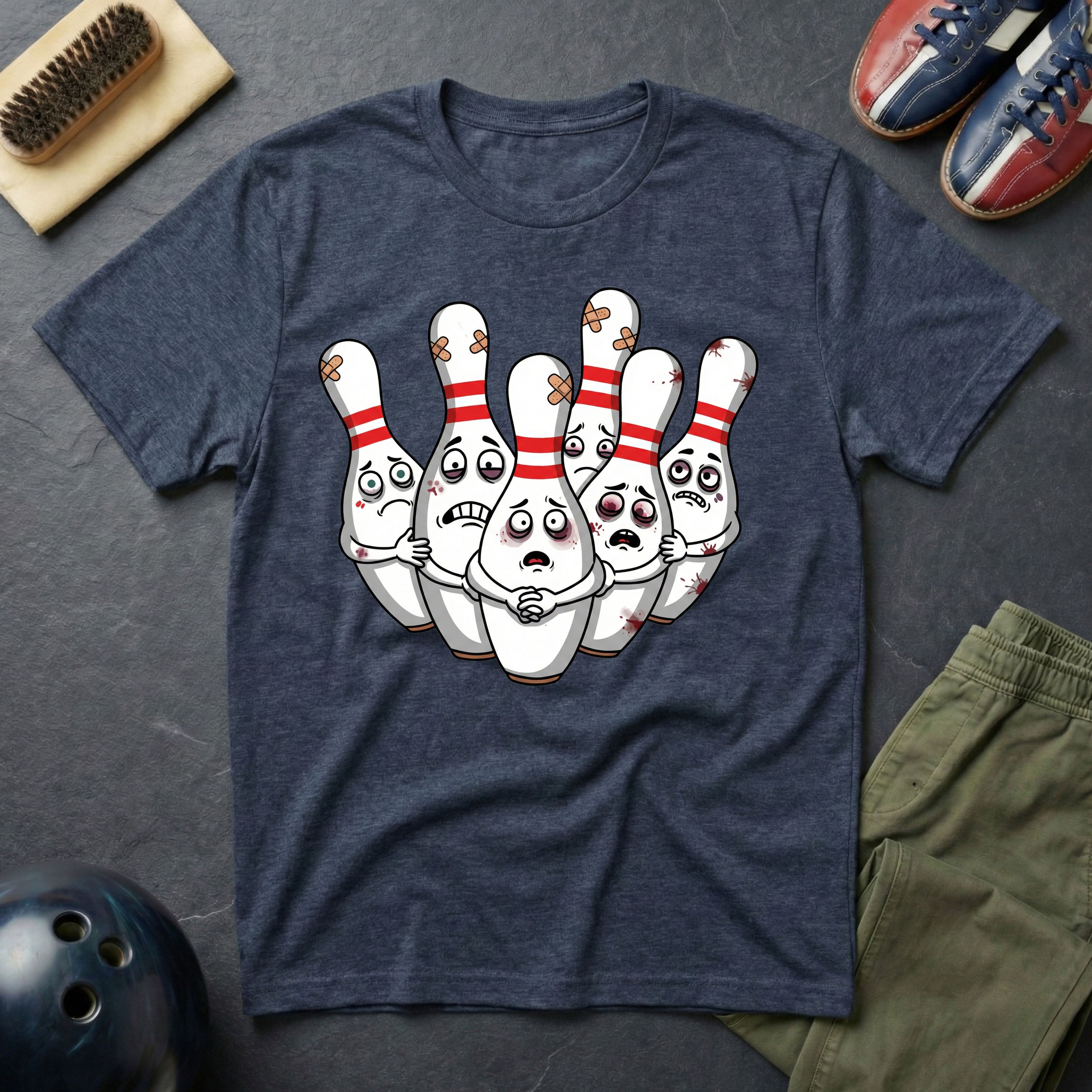 Scared Bowling Pins T-Shirt