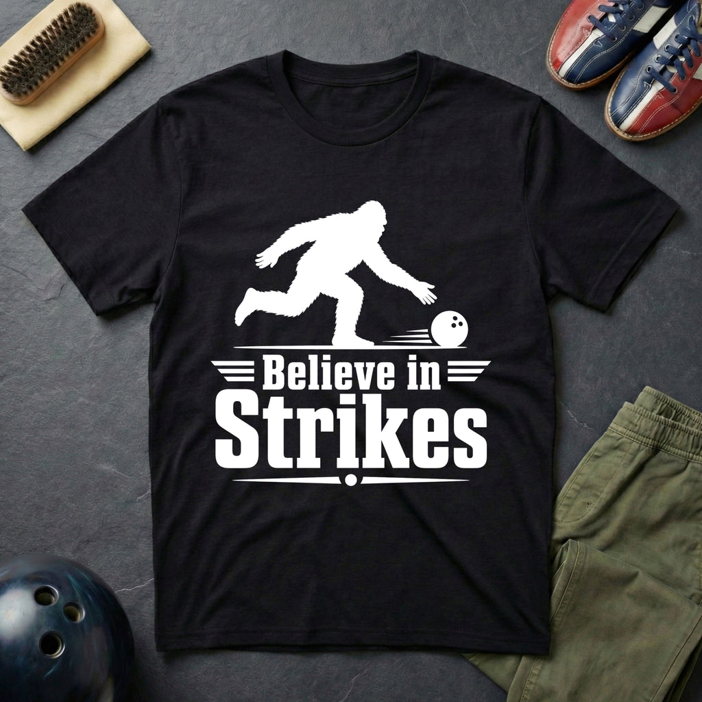 Bigfoot Believe In Strikes T-Shirt