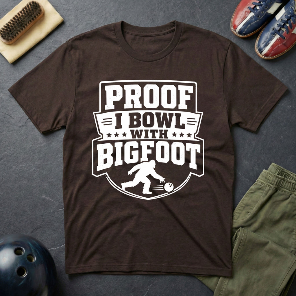 Proof I Bowl With Bigfoot T-Shirt
