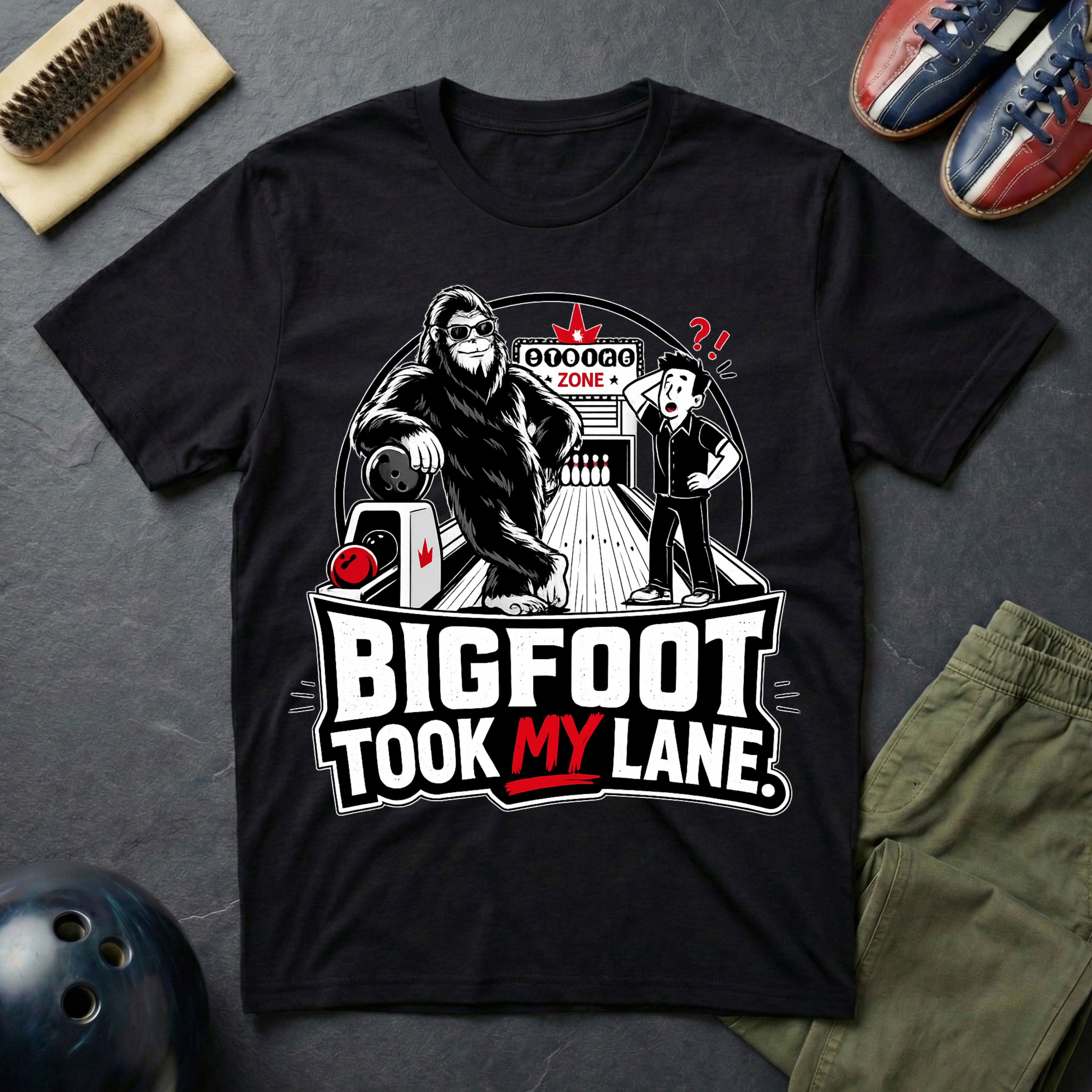 Bigfoot Took My Lane T-Shirt