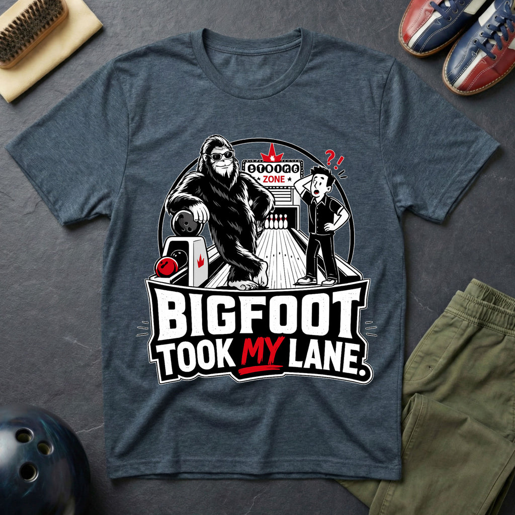 Bigfoot Took My Lane T-Shirt