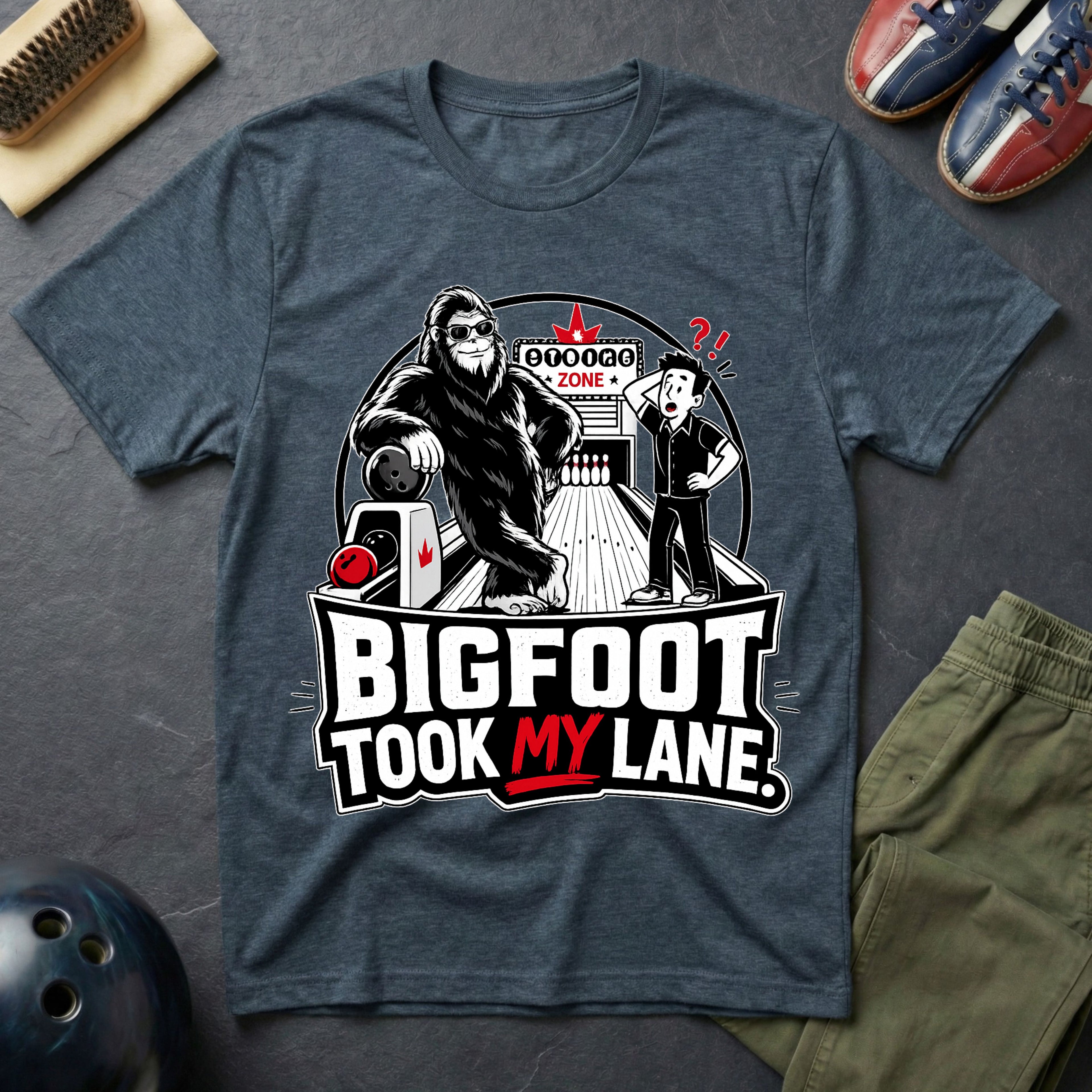 Bigfoot Took My Lane T-Shirt