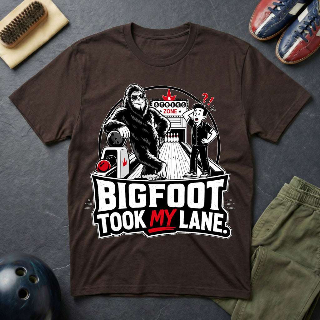 Bigfoot Took My Lane T-Shirt