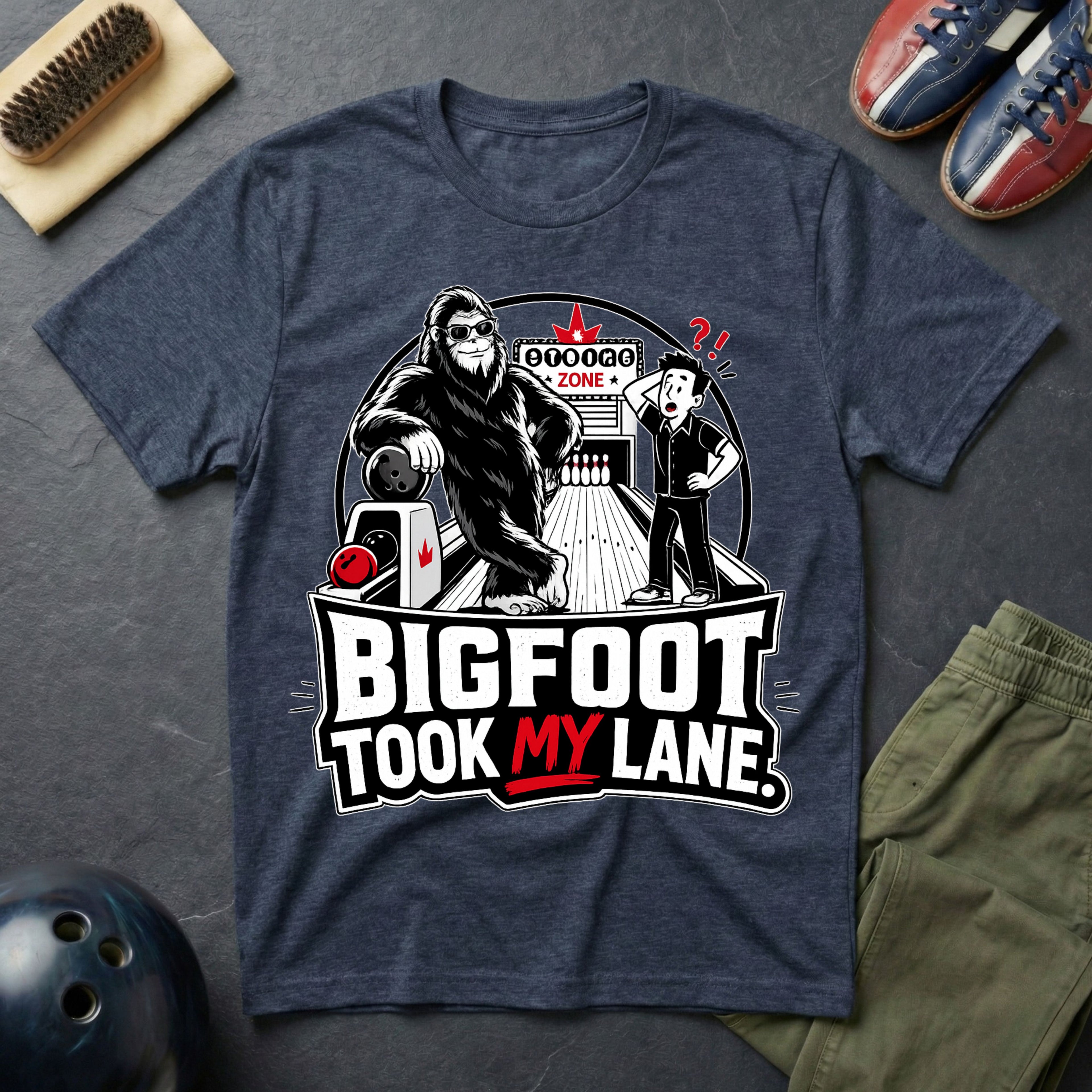 Bigfoot Took My Lane T-Shirt