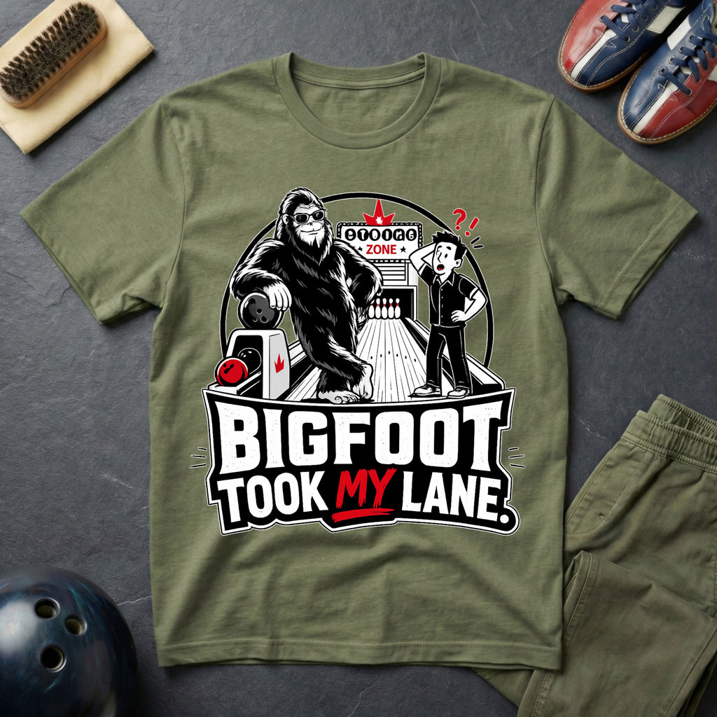 Bigfoot Took My Lane T-Shirt