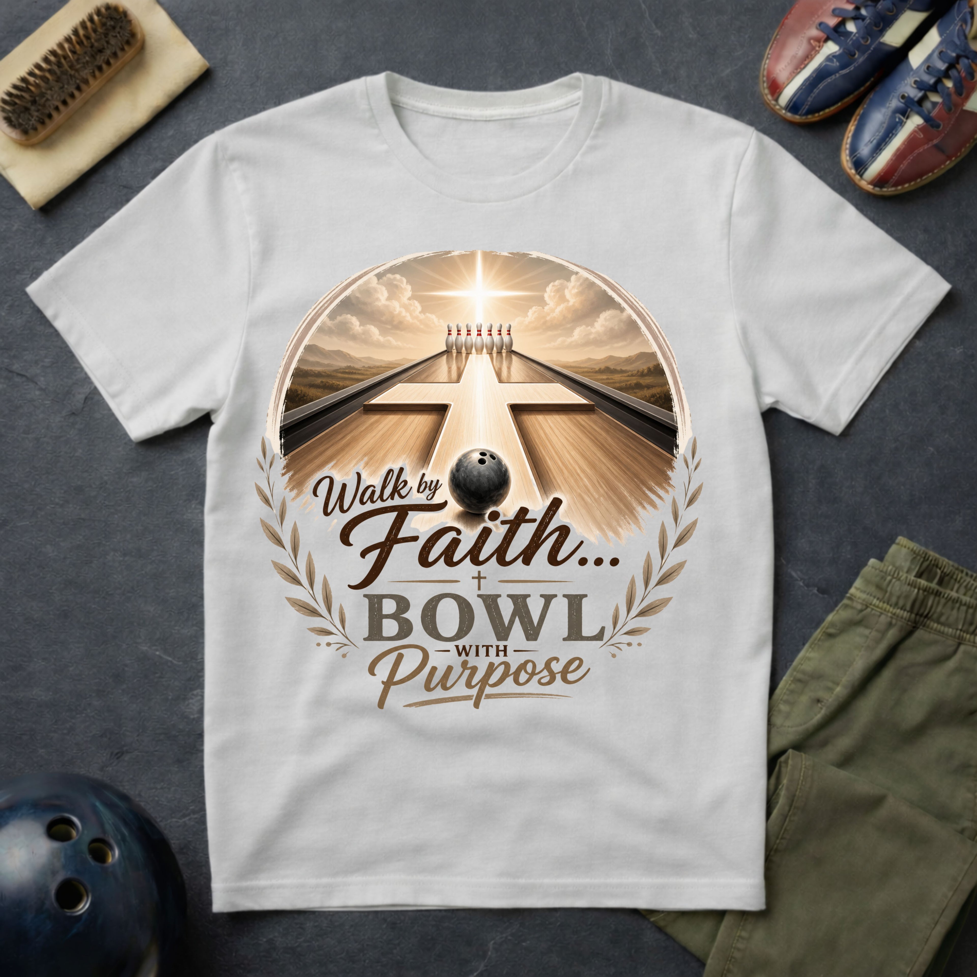 Walk By Faith Bowl With Purpose T-Shirt