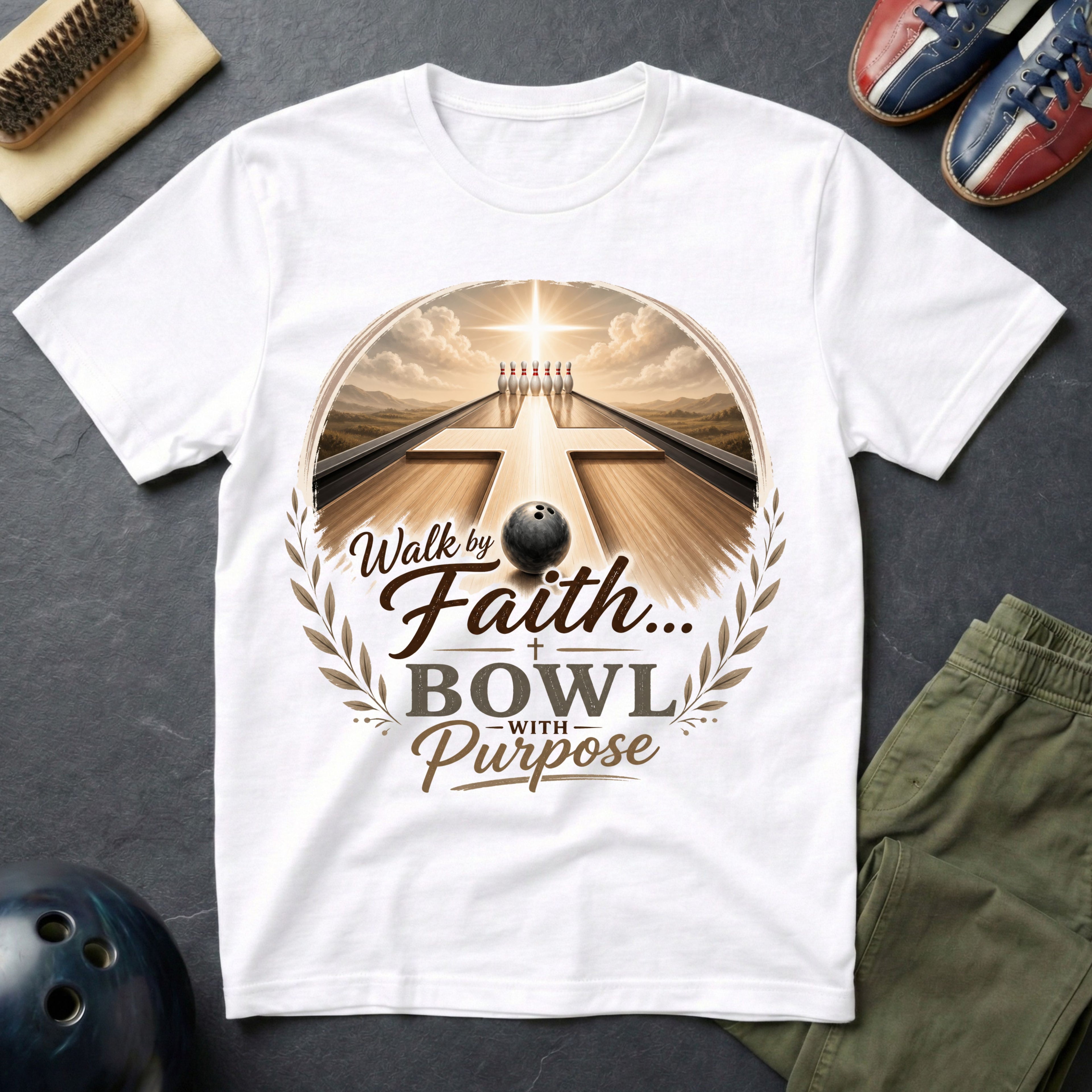 Walk By Faith Bowl With Purpose T-Shirt