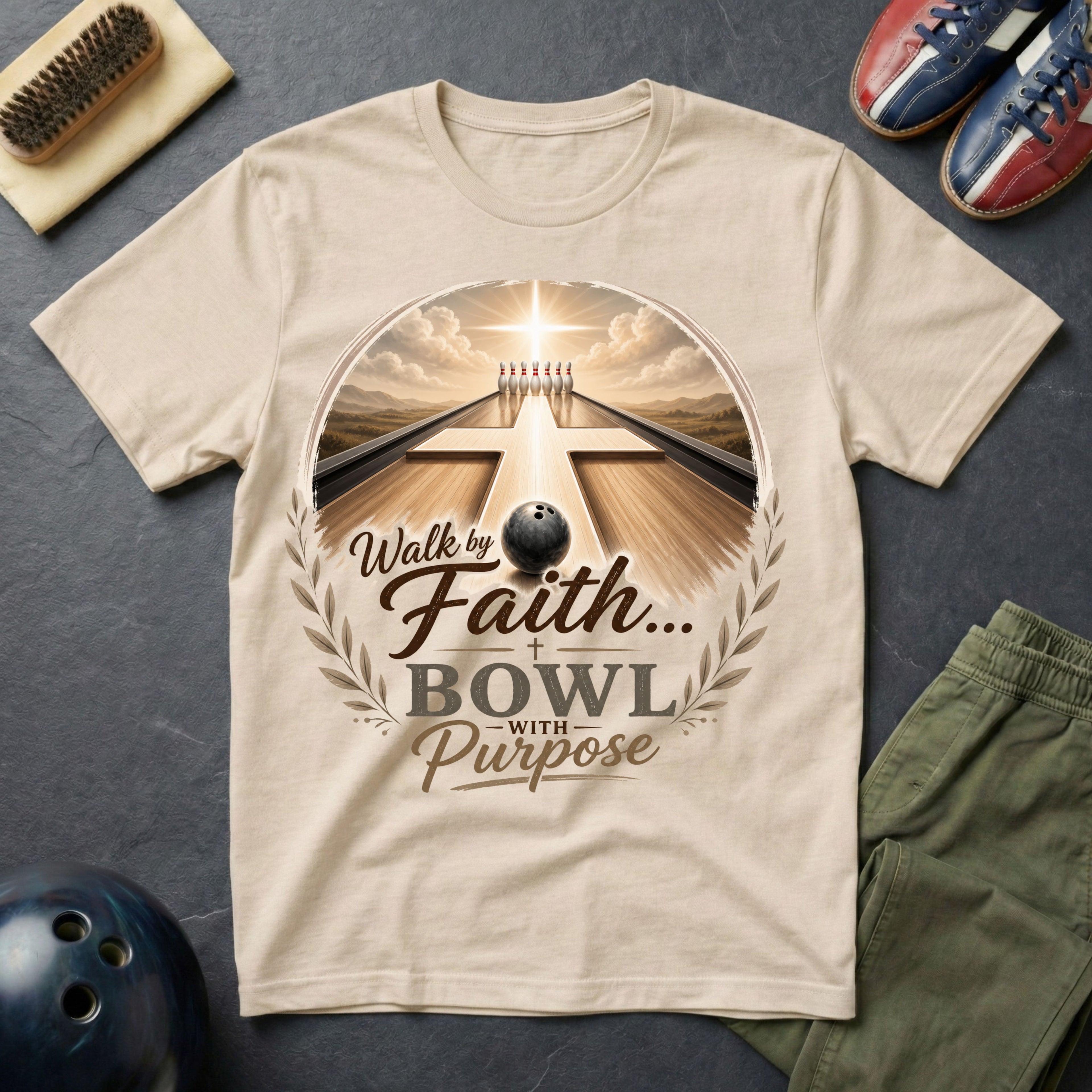 Walk By Faith Bowl With Purpose T-Shirt