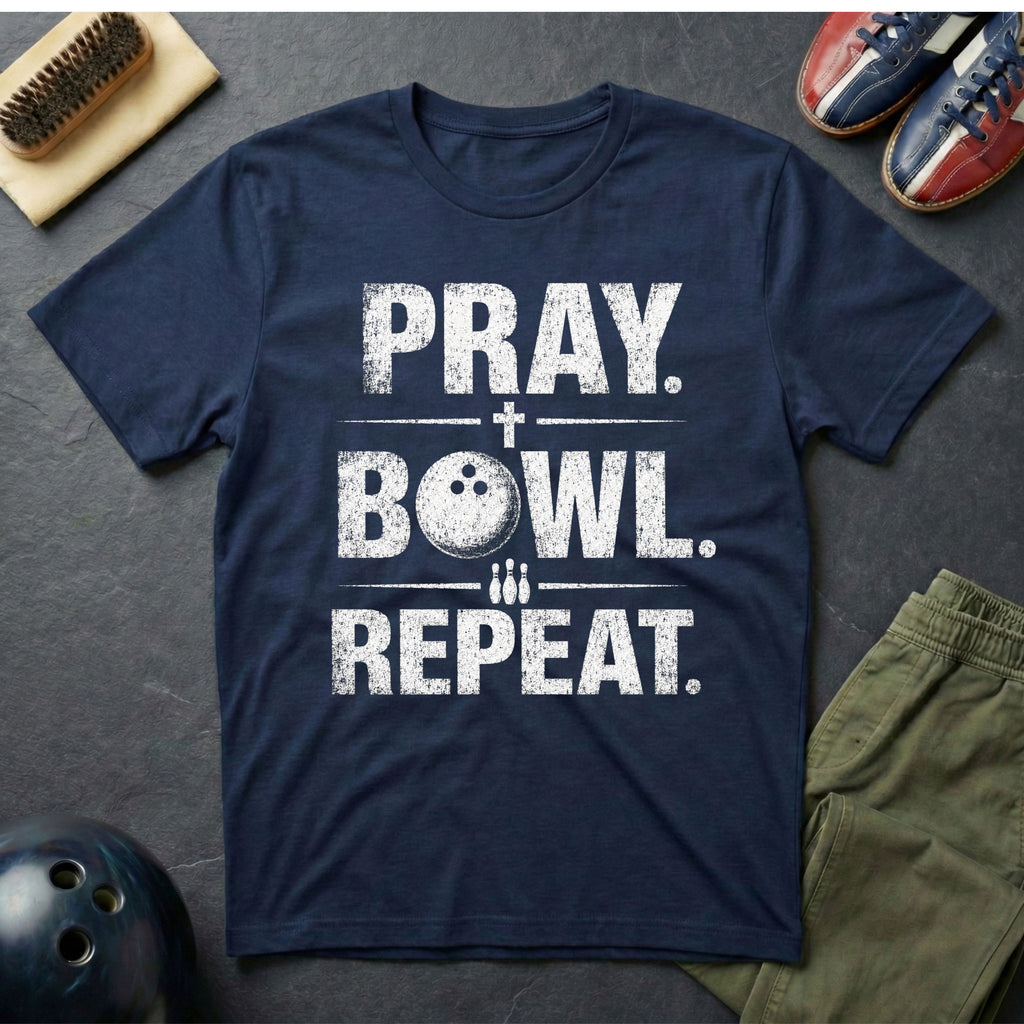 Pray. Bowl. Repeat. T-Shirt