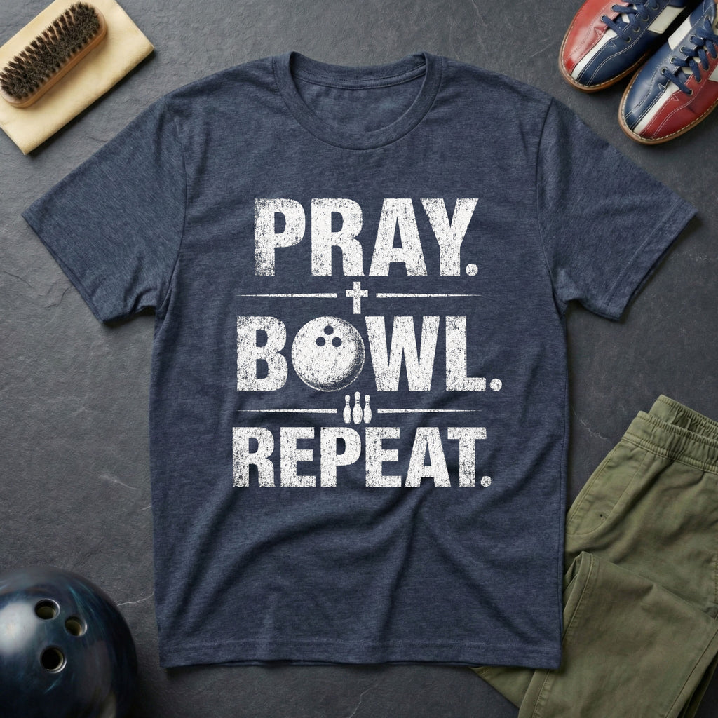Pray. Bowl. Repeat. T-Shirt