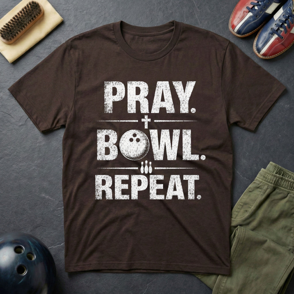 Pray. Bowl. Repeat. T-Shirt