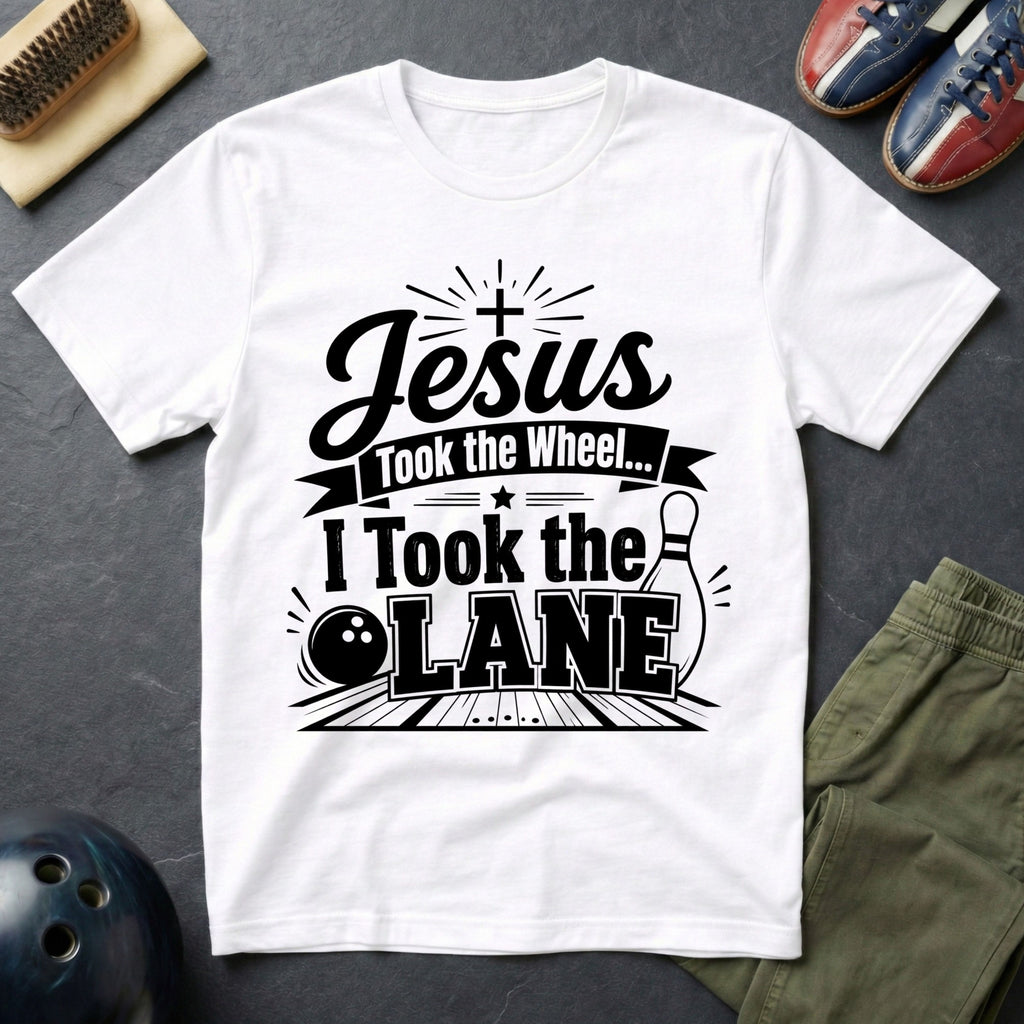 Jesus Took The Wheel I Took The Lane T-Shirt