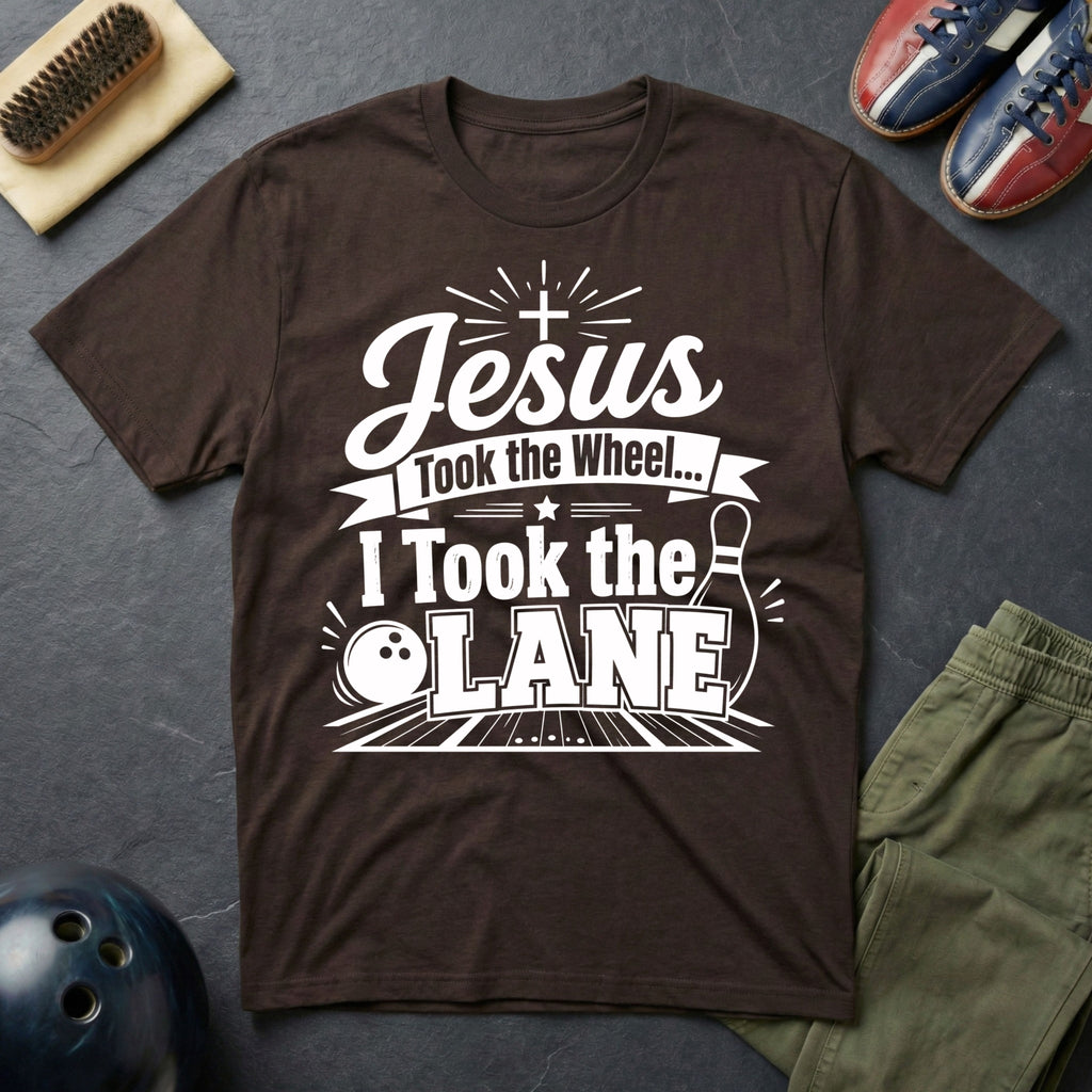 Jesus Took The Wheel I Took The Lane T-Shirt