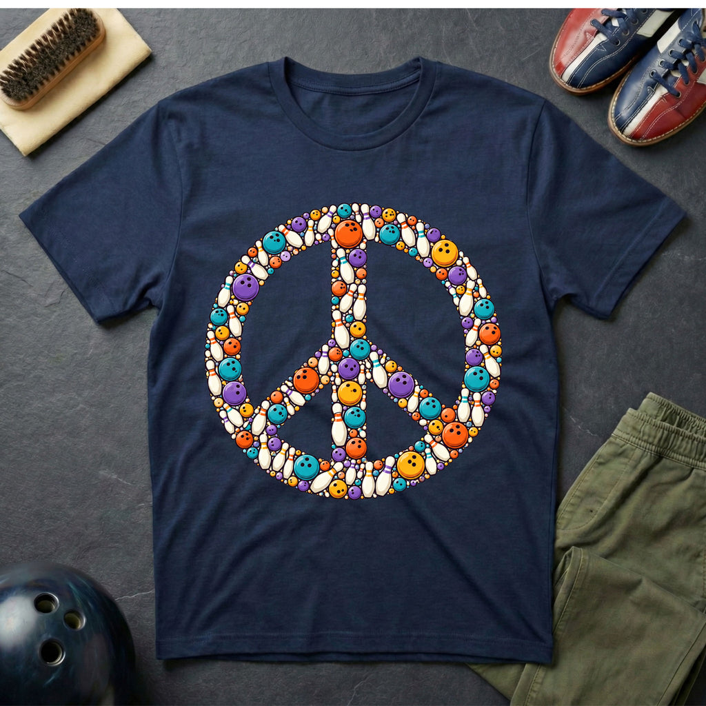 Bowling Peace Sign T-Shirt