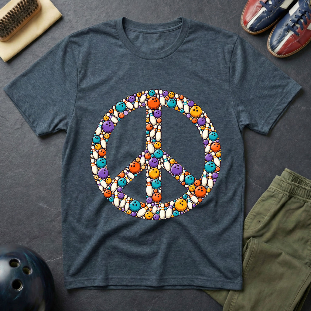 Bowling Peace Sign T-Shirt