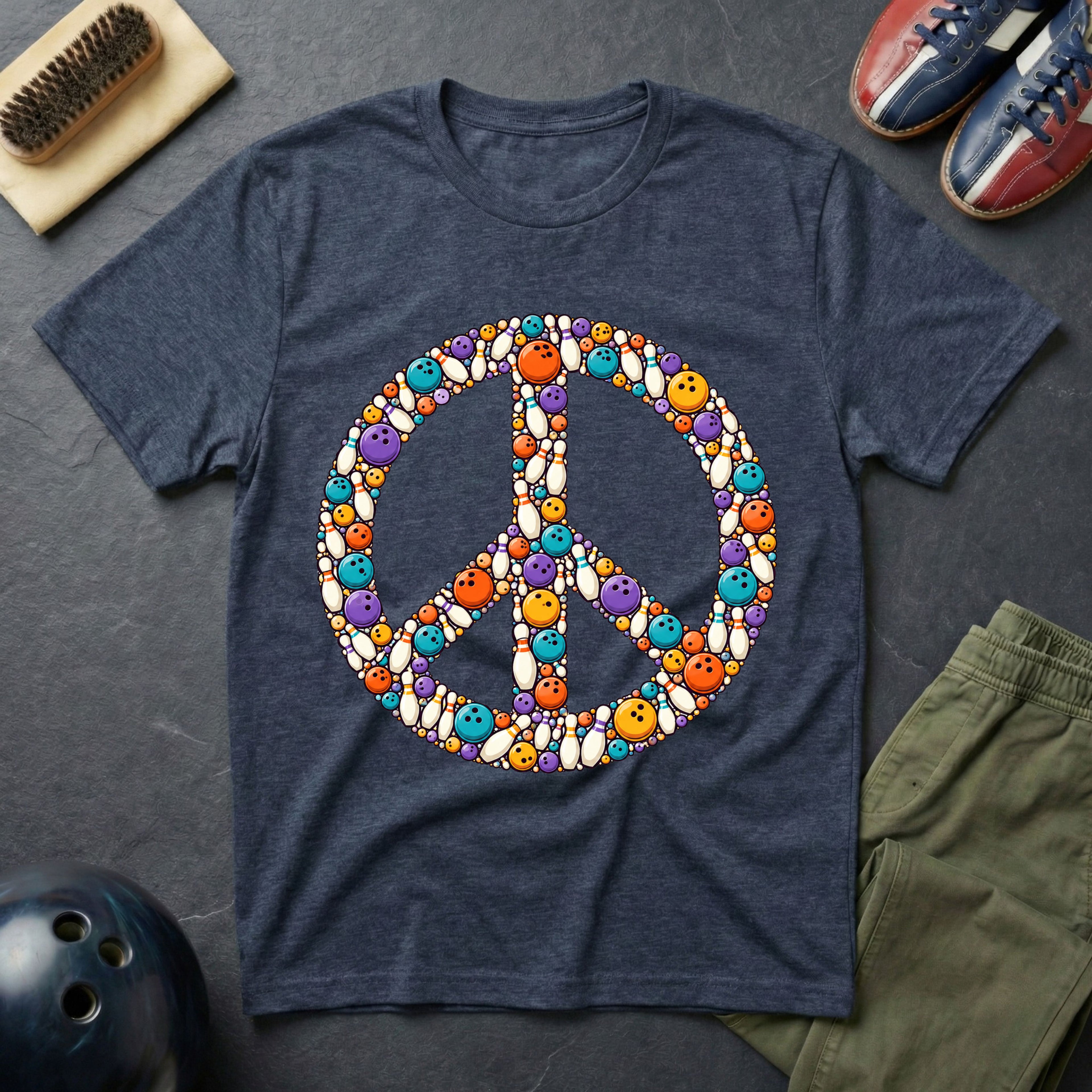 Bowling Peace Sign T-Shirt