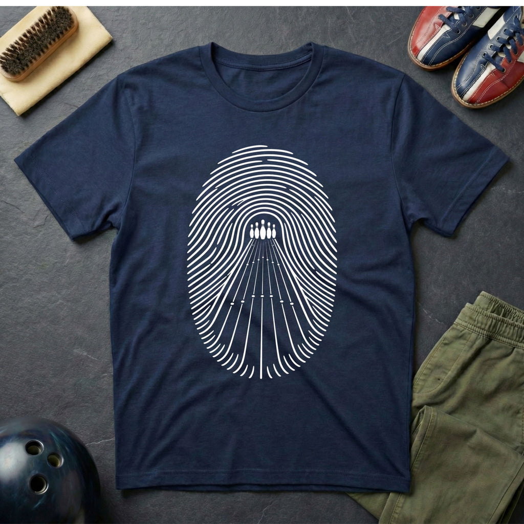 Bowling Finger Print T-Shirt