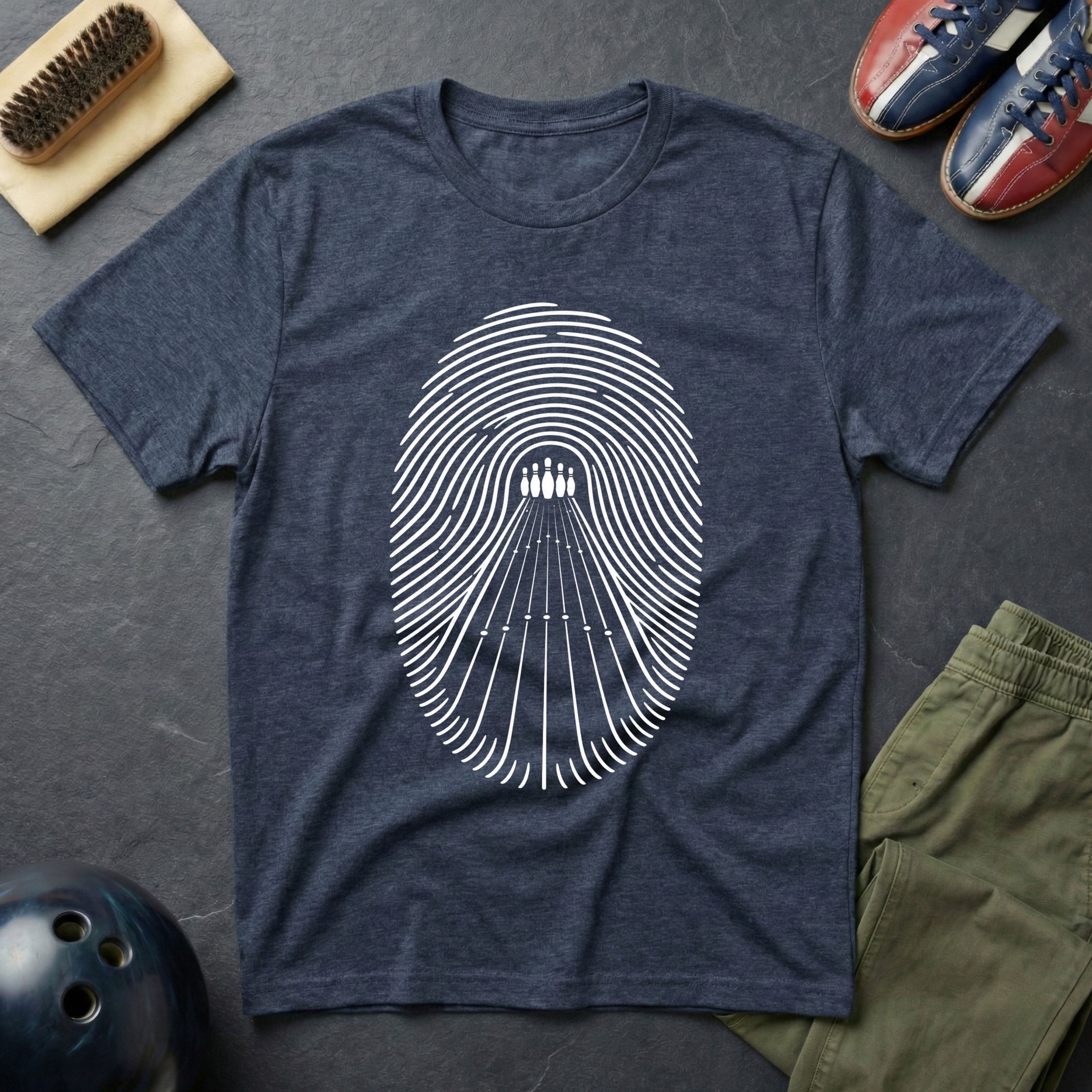 Bowling Finger Print T-Shirt