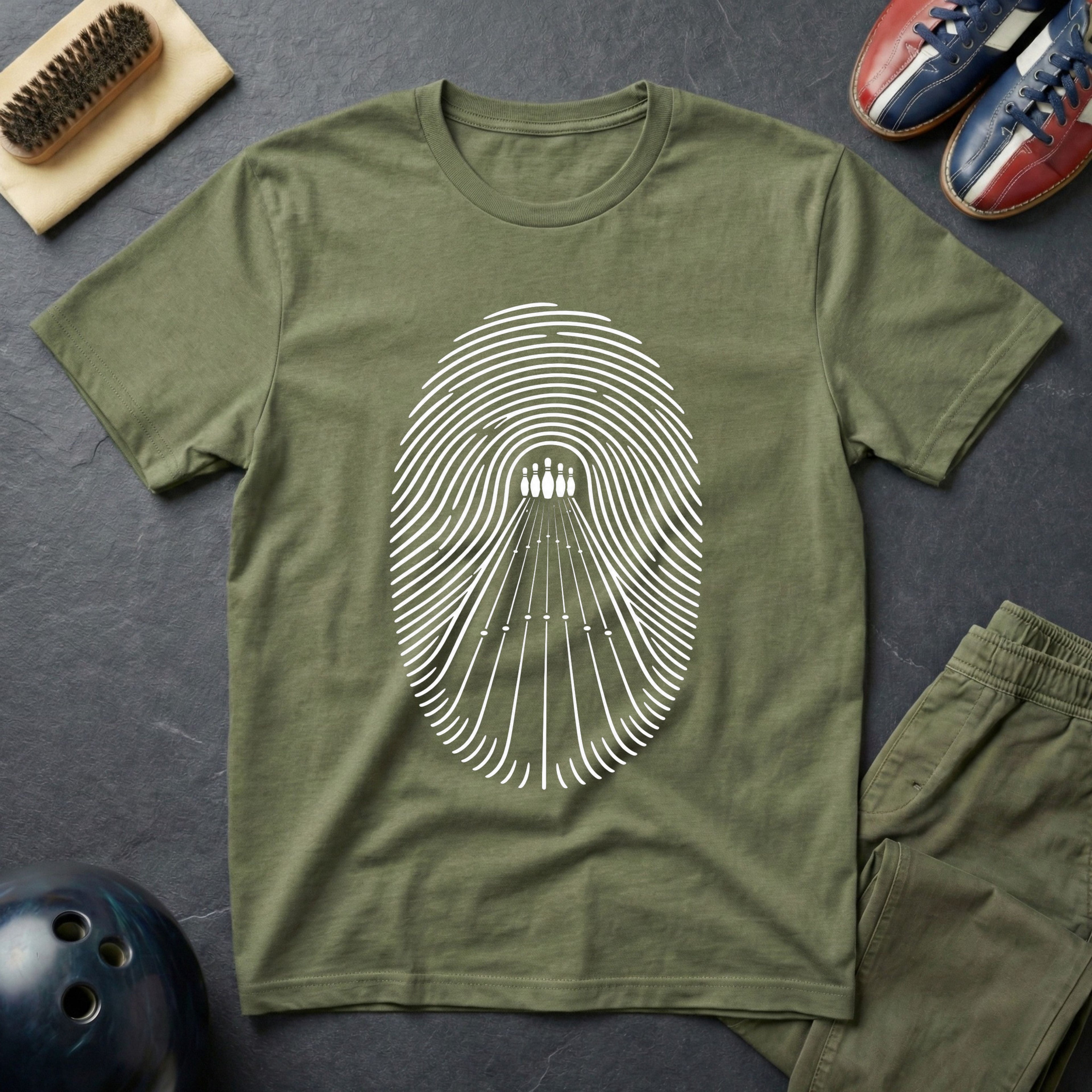 Bowling Finger Print T-Shirt