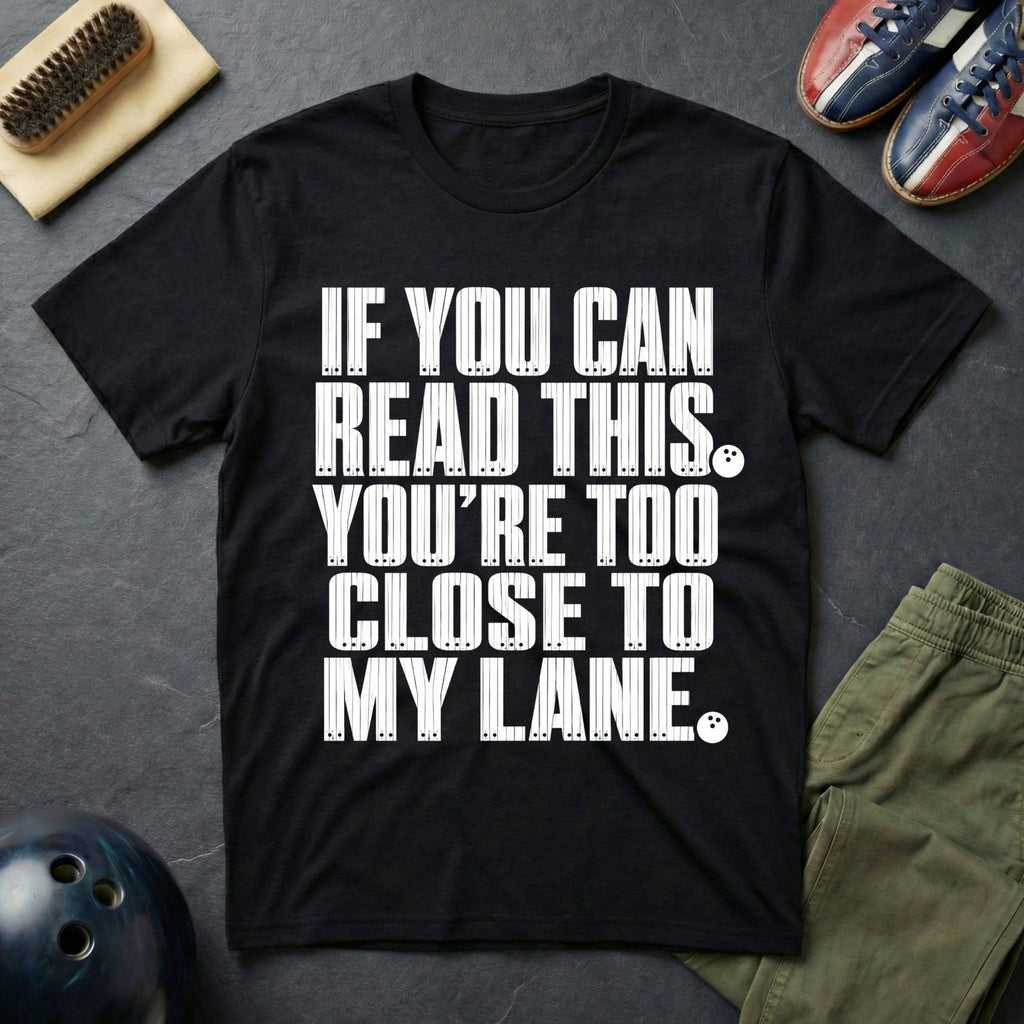 If You Can Read This You're Too Close To My Lane T-Shirt