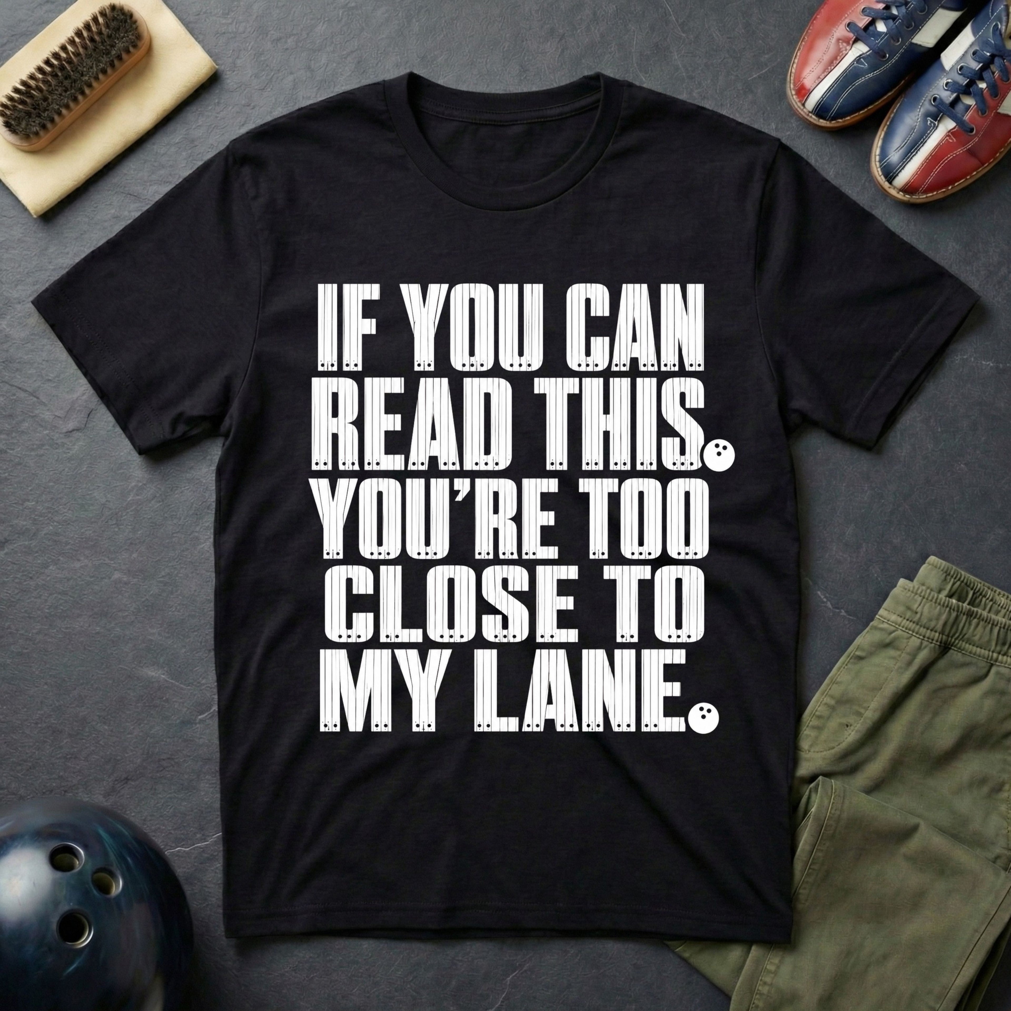 If You Can Read This You're Too Close To My Lane T-Shirt